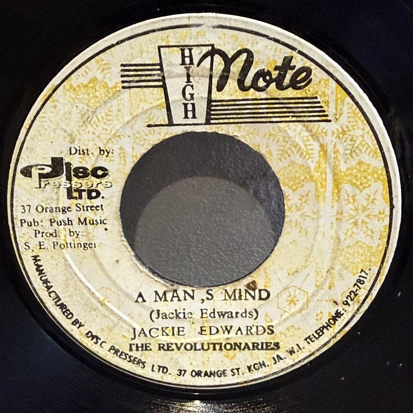 画像1: JACKIE EDWARDS / A MAN'S MIND c/w VERSION 