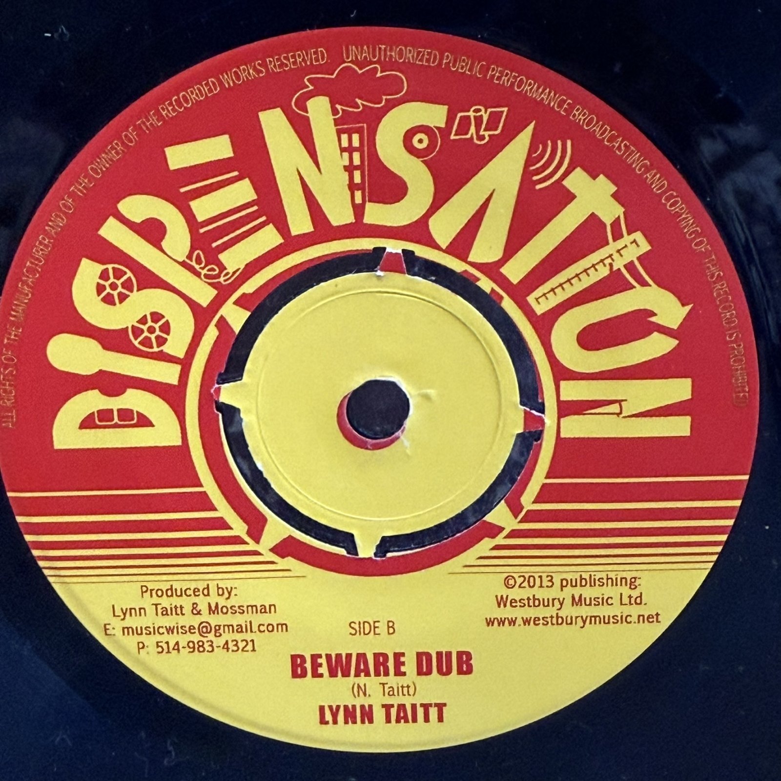 画像2: LYNN TAITT / STEADY ROCK c/w BEWARE DUB  