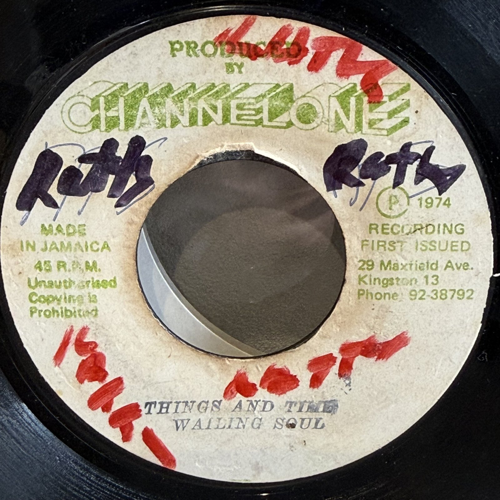 画像2: WAILING SOULS / THINGS AND TIME c/w VERSION 