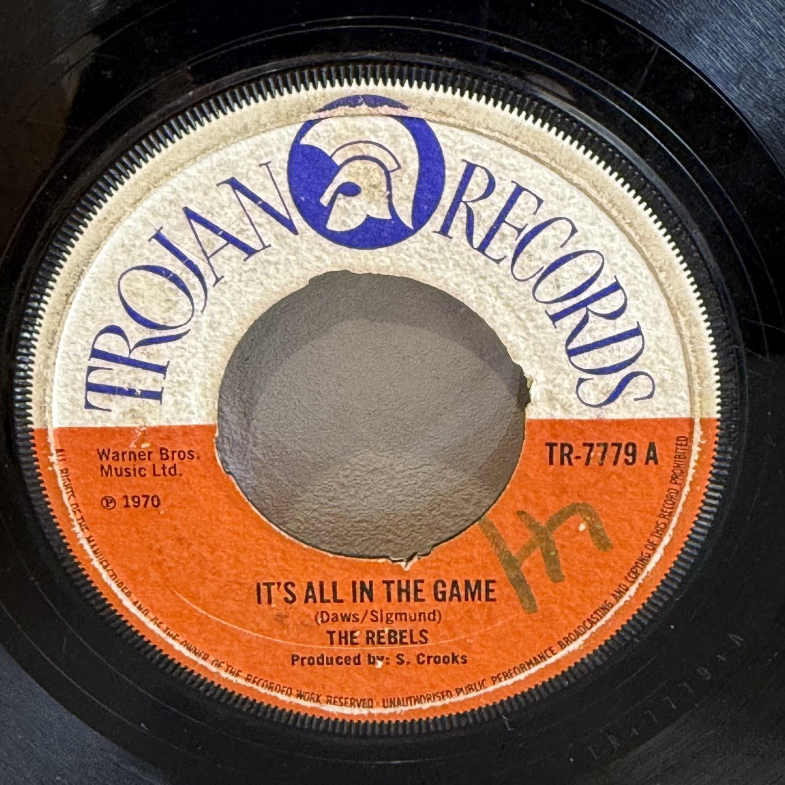 画像1: THE REBELS / IT'S ALL IN THE GAME c/w EASY COME 