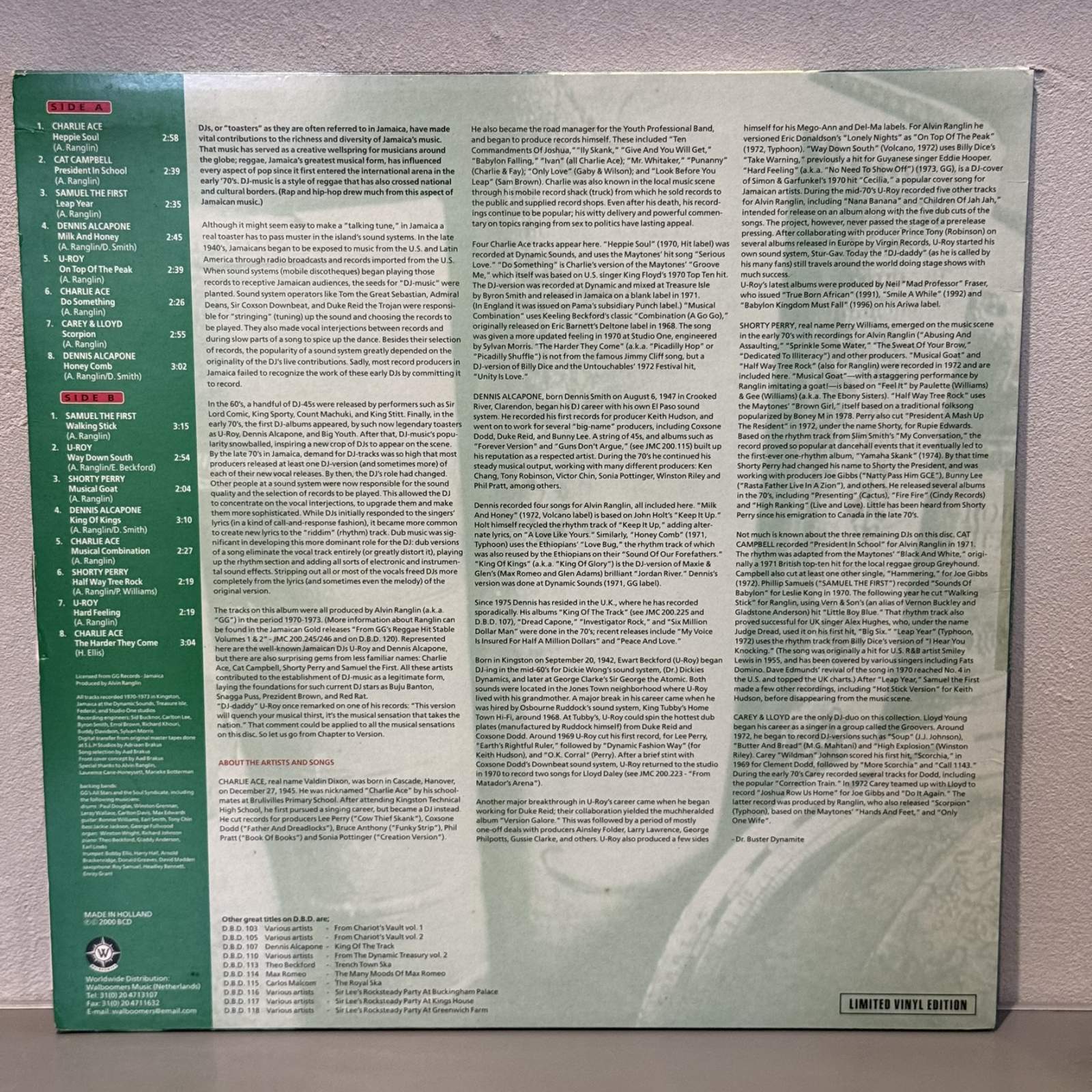 画像2: V.A. / FROM CHAPTER TO VERSION 16 REGGAE DJ-CLASSICS 1970 - 1973 