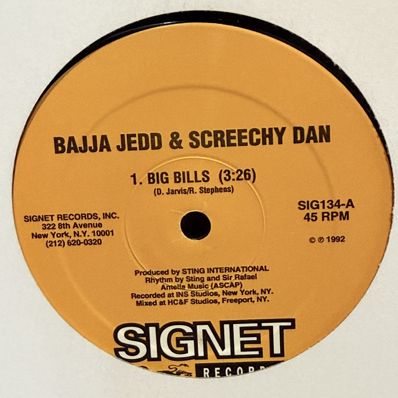 画像1: BAJJA JEDD & SCREECHY DAN / BIG BILLS - SHAGGY & RAYVON / BIG UP (HIP HOP REMIX)  12" E.P. 