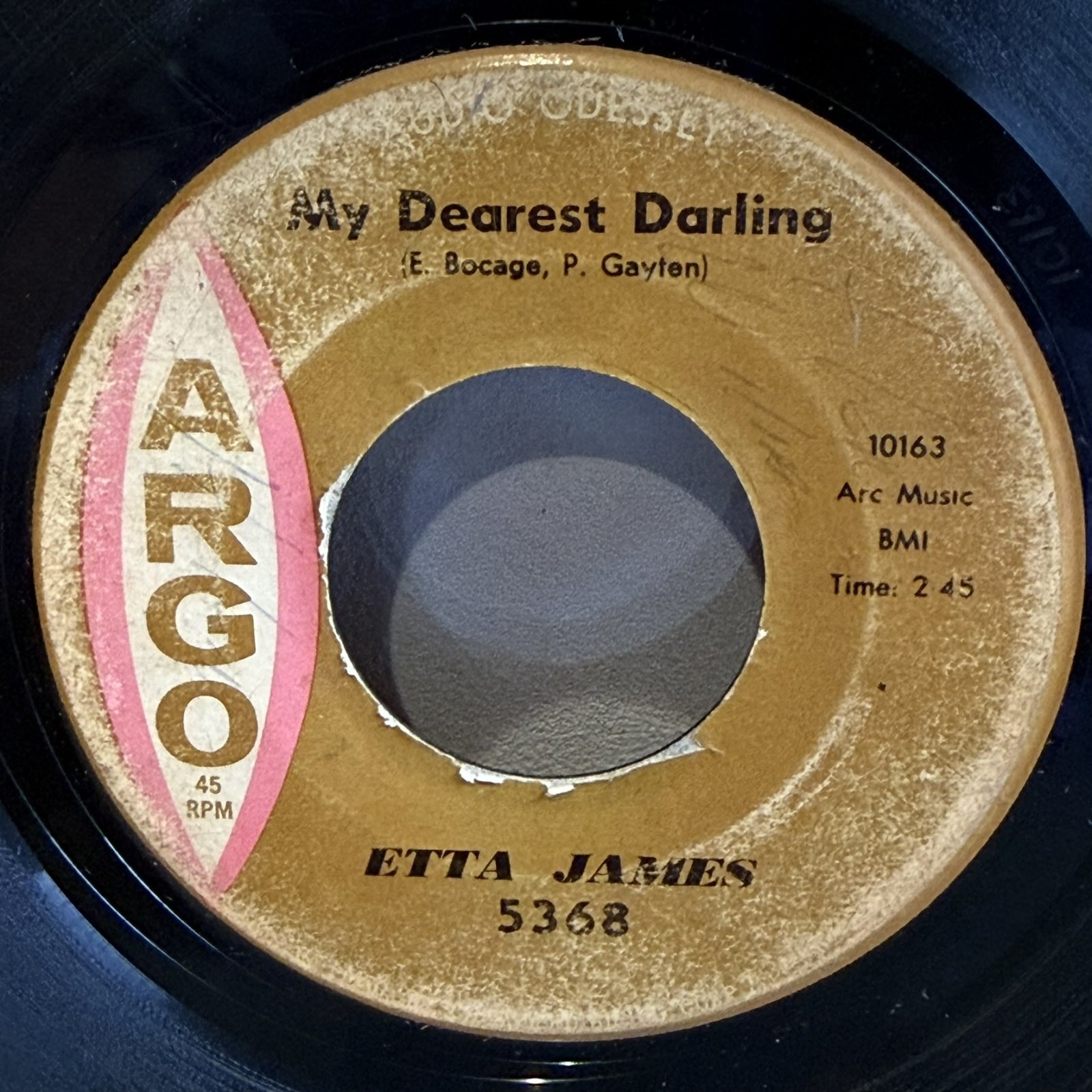 画像2: ETTA JAMES / TOUGH MARY c/w My Dearest Darling 