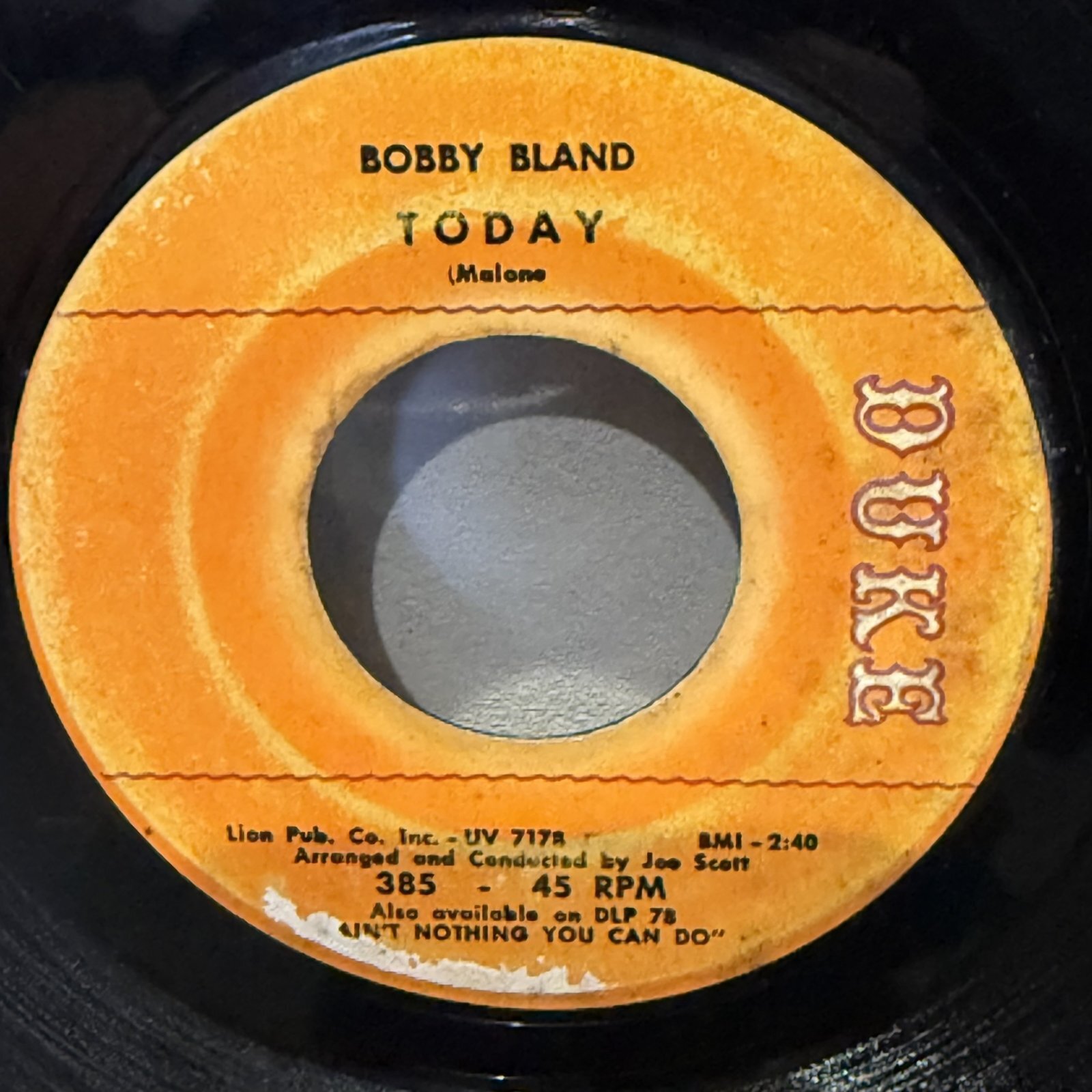 画像1: BOBBY BLAND / TODAY c/w THESE HANDS ( SMALL BUT MIGHTY ) 