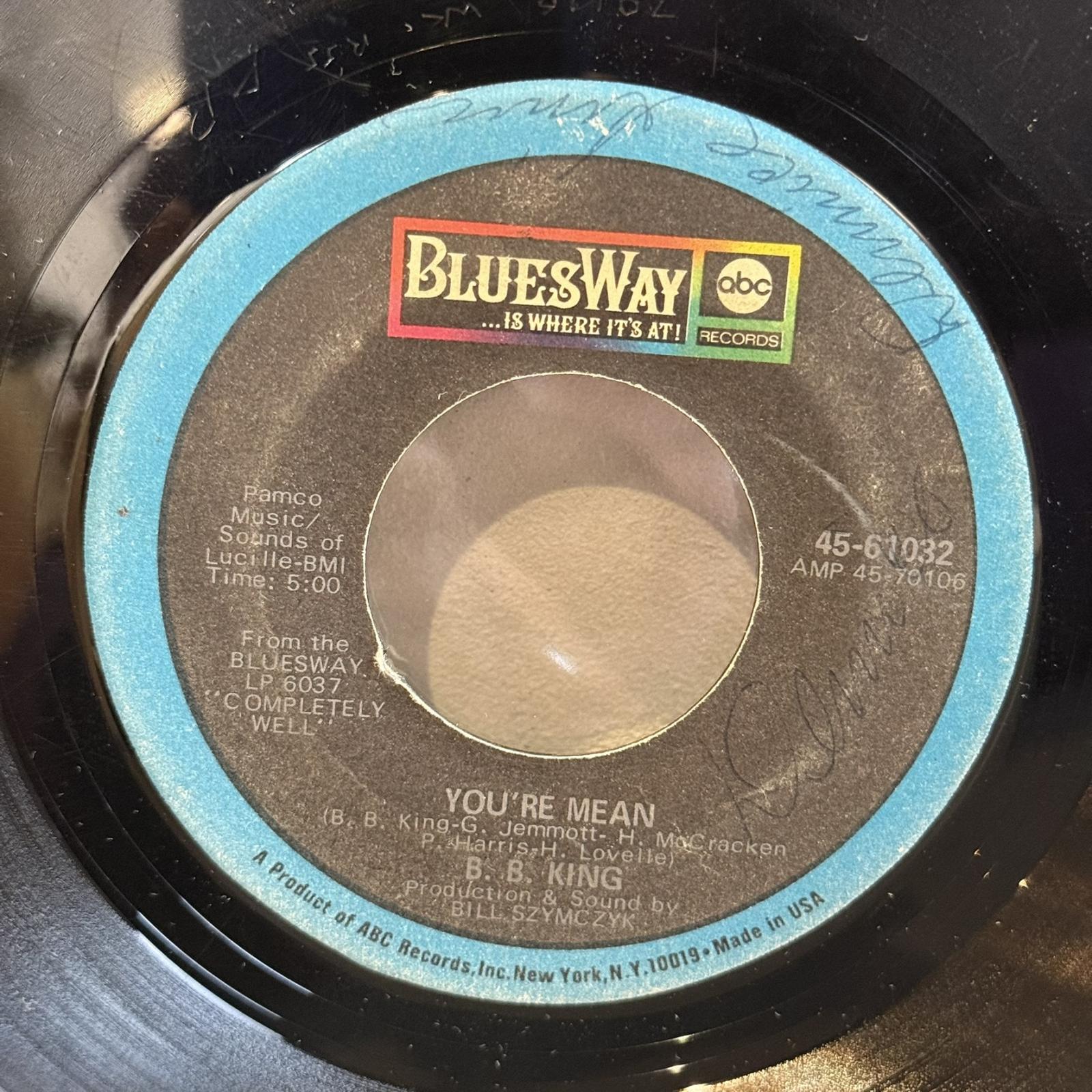 画像2: B.B. KING / THE THRILL IS GONE c/w YOU'RE MEAN 