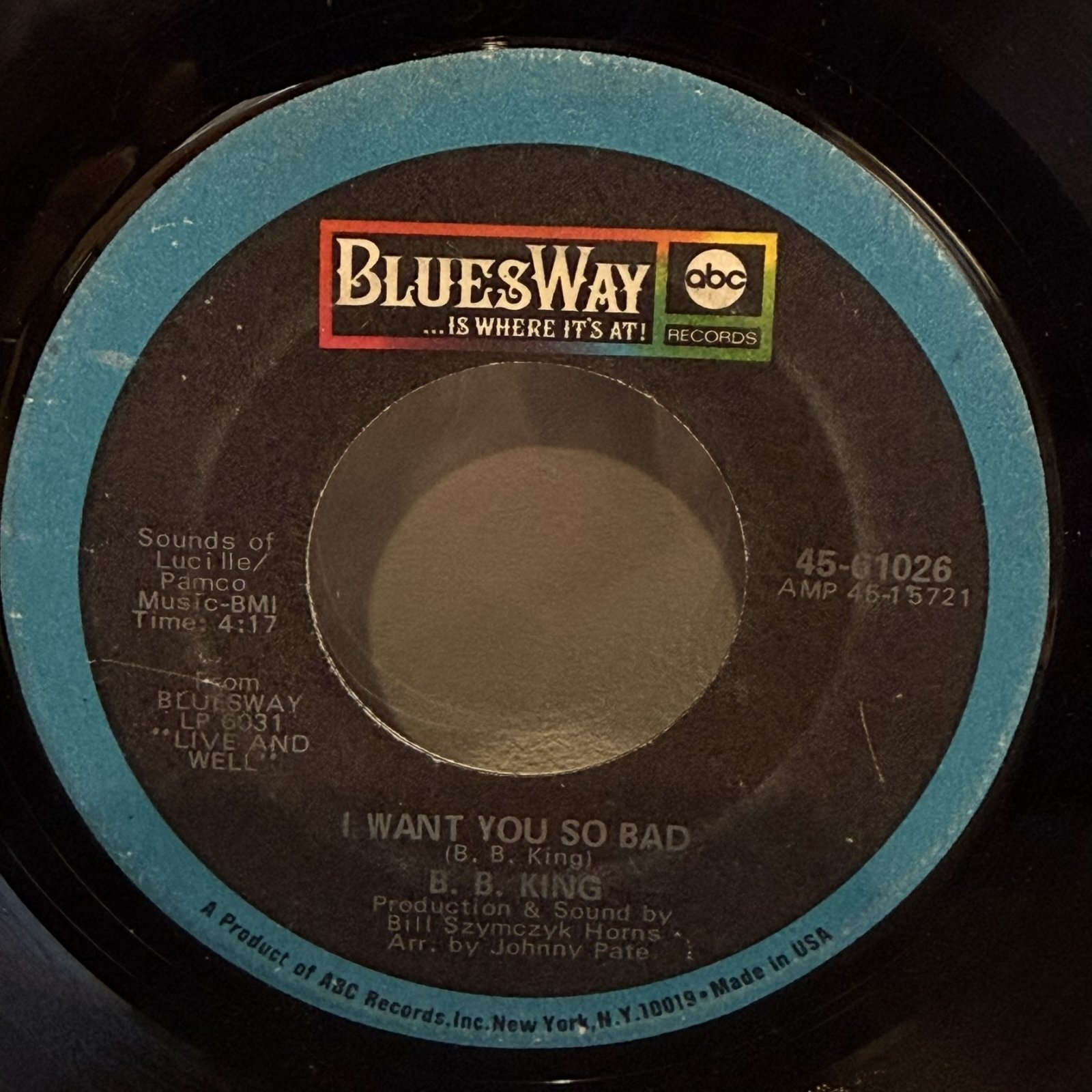 画像2: B.B. KING / GET OFF MY BACK WOMAN c/w I WANT YOU SO BAD 