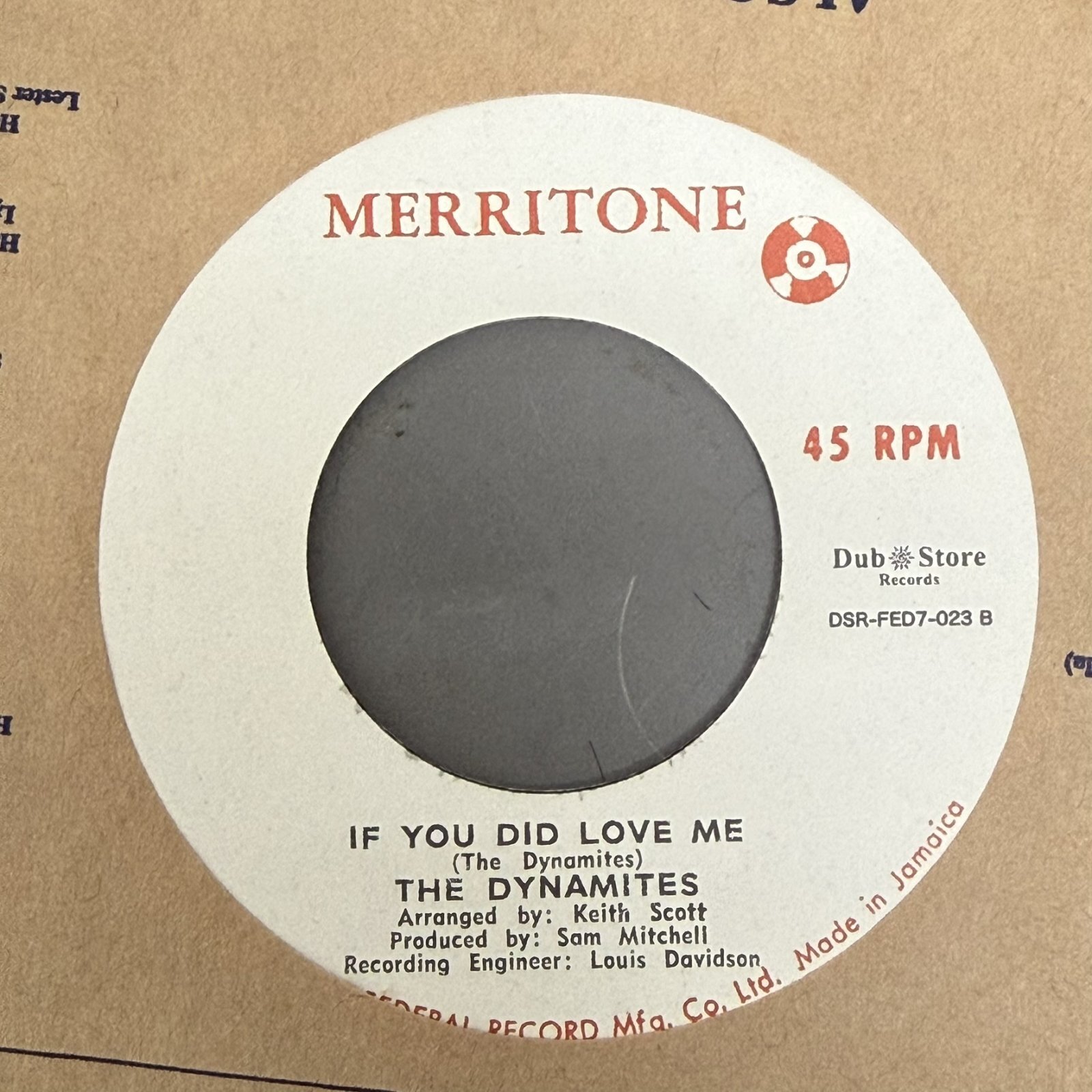 画像2: THE DYNAMITES / FOUNTAIN BLISS c/w IF YOU DID LOVE ME (7") 