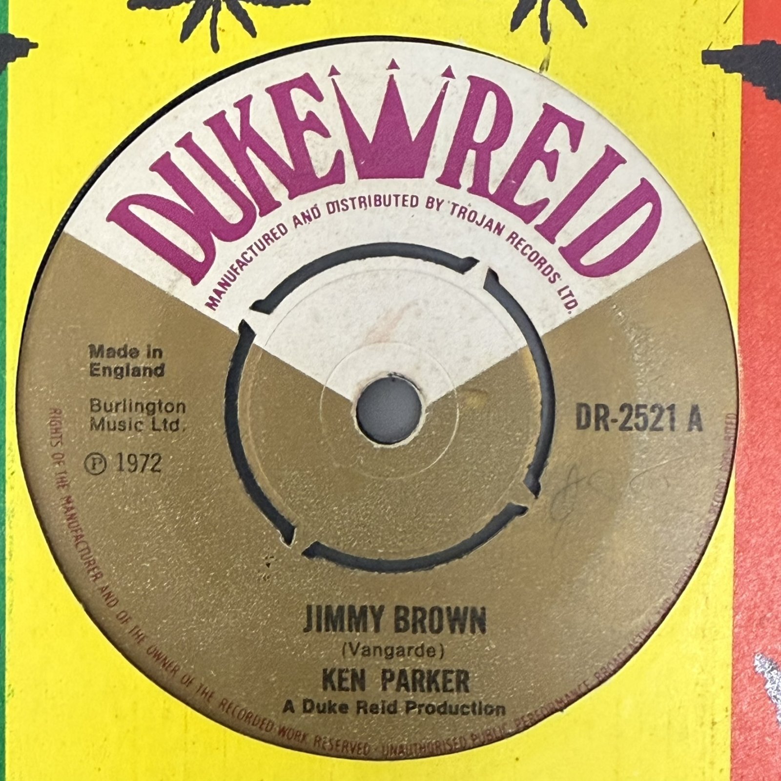 画像1: KEN PARKER / JIMMY BROWN c/w JIMMY BROWN (VERSION) (7") 