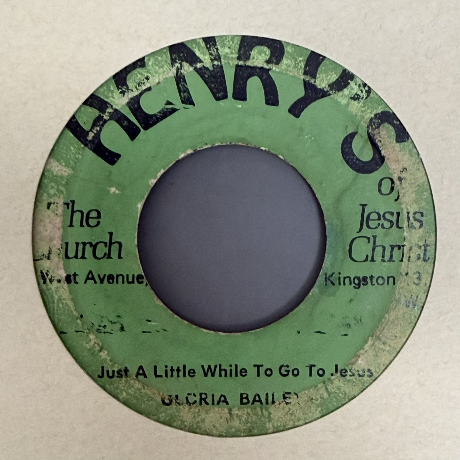 画像1: GLORIA BAILEY / JUST A LITTLE WHILE TO GO TO JESUS c/w GLORIA BAILEY AND SYLVESTER / ANCHOR HOLD IN THE TIME OF STORM (7") 