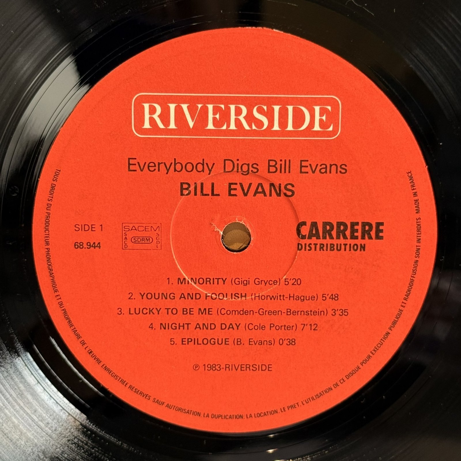 画像4: BILL EVANS / EVERYBODY DIGS BILL EVANS (LP)　