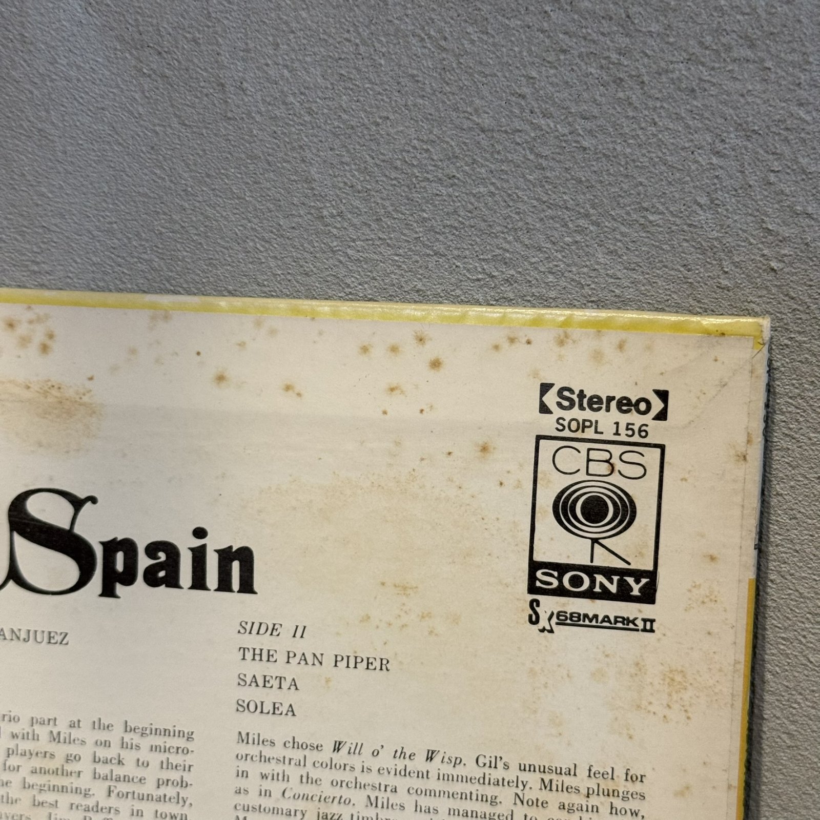 画像7: マイルス・デイビス ~ MILES DAVIS / スケッチ・オブ・スペイン ~ SKETCHES OF SPAIN (LP) 