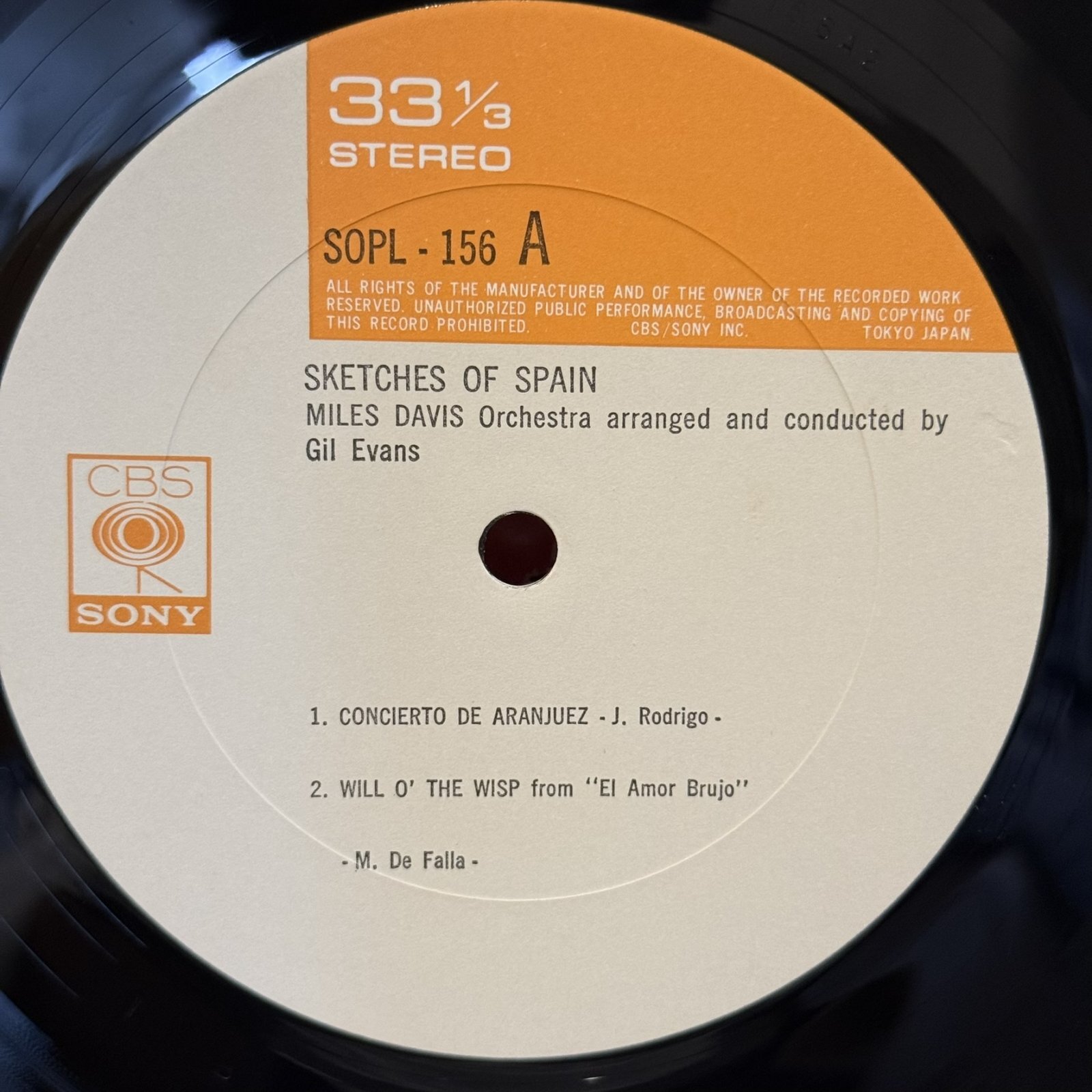 画像5: マイルス・デイビス ~ MILES DAVIS / スケッチ・オブ・スペイン ~ SKETCHES OF SPAIN (LP) 