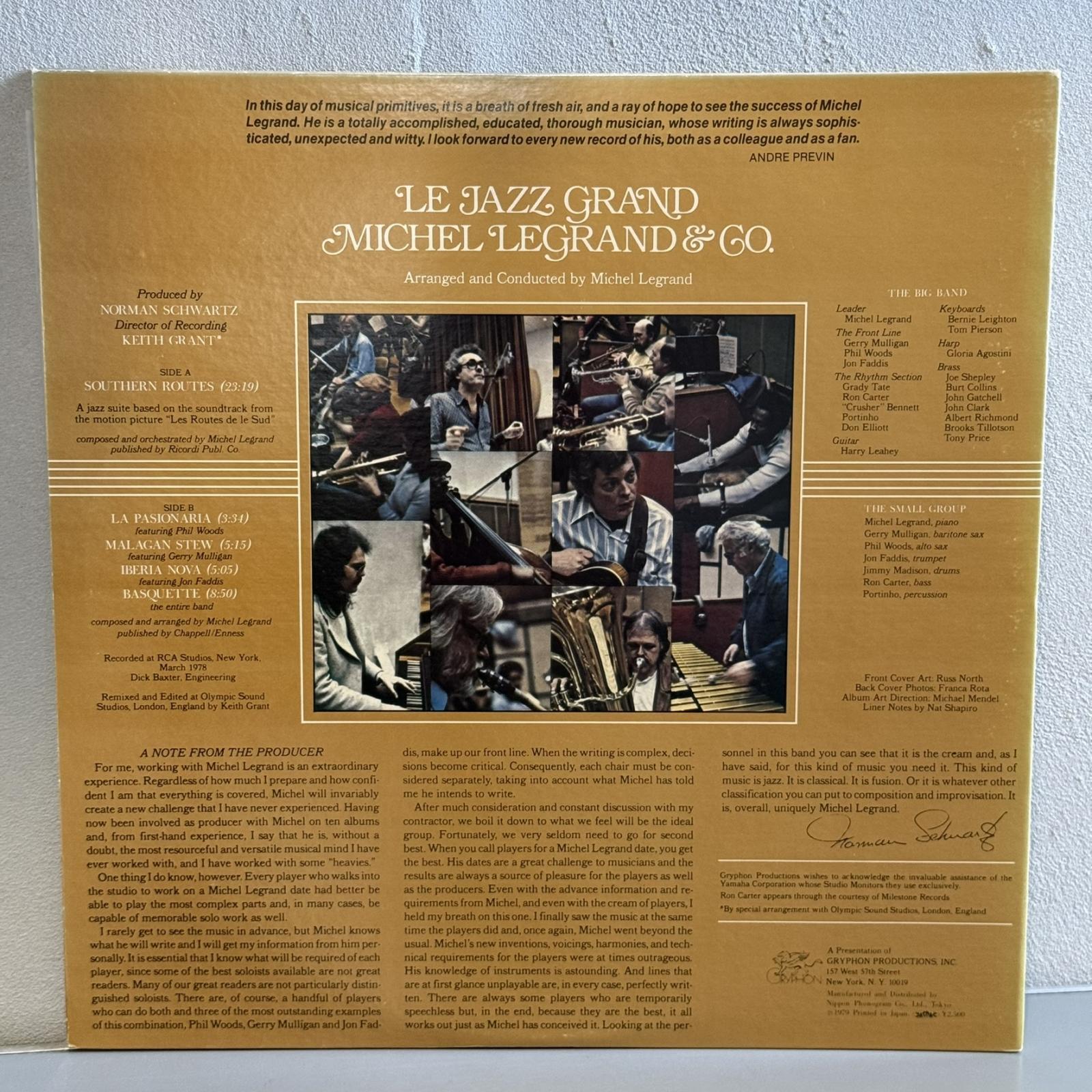 画像2: ミシェル・ルグラン＆コー ~ MICHEL LEGRAND & CO. / ル・ジャズ・グラン ~ LE JAZZ GRAND (LP)