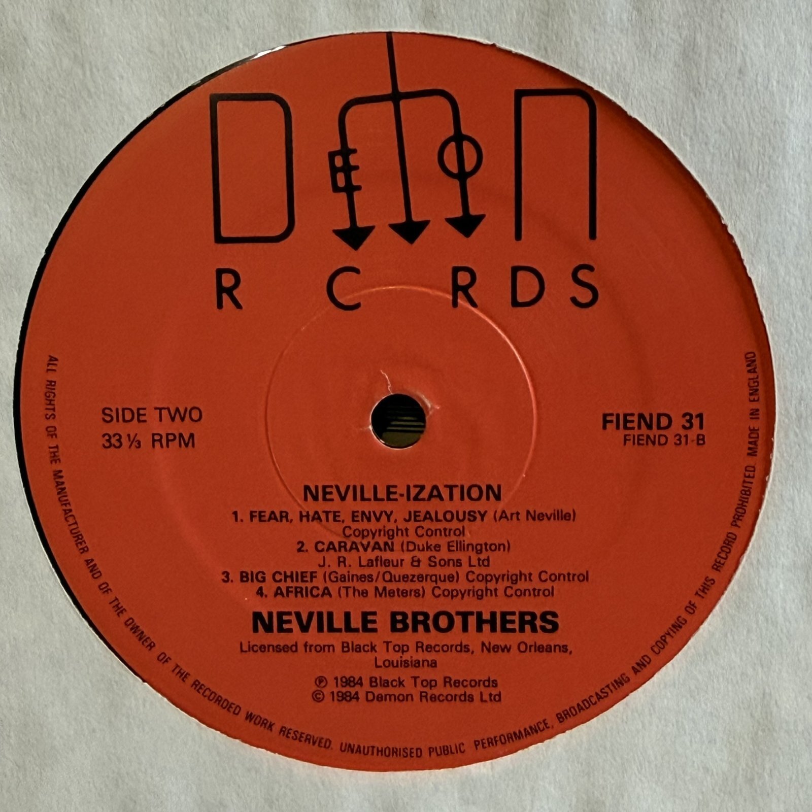 画像7: ネヴィル・ブラザーズ ~ NEVILLE BROTHERS / ネヴィル・イゼーション ~ NEVILLE-IZATION (LP)　