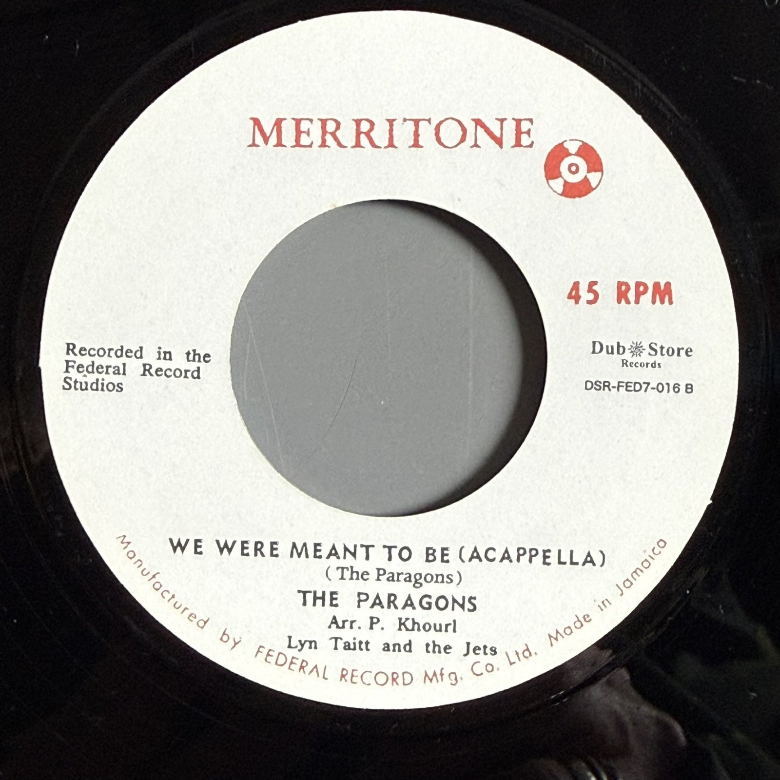 画像2: THE PARAGONS — WE WERE MEANT TO BE / WE WERE MEANT TO BE (ACAPPELLA) (7")　