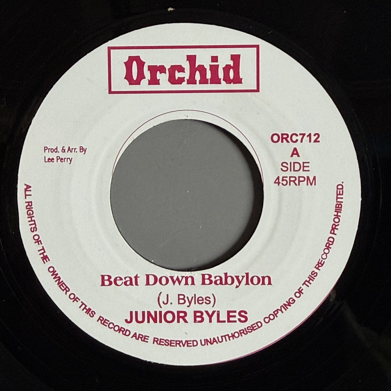 画像1: JUNIOR BYLES / BEAT DOWN BABYLON — THE UPSETTERS / VERSION (7") 