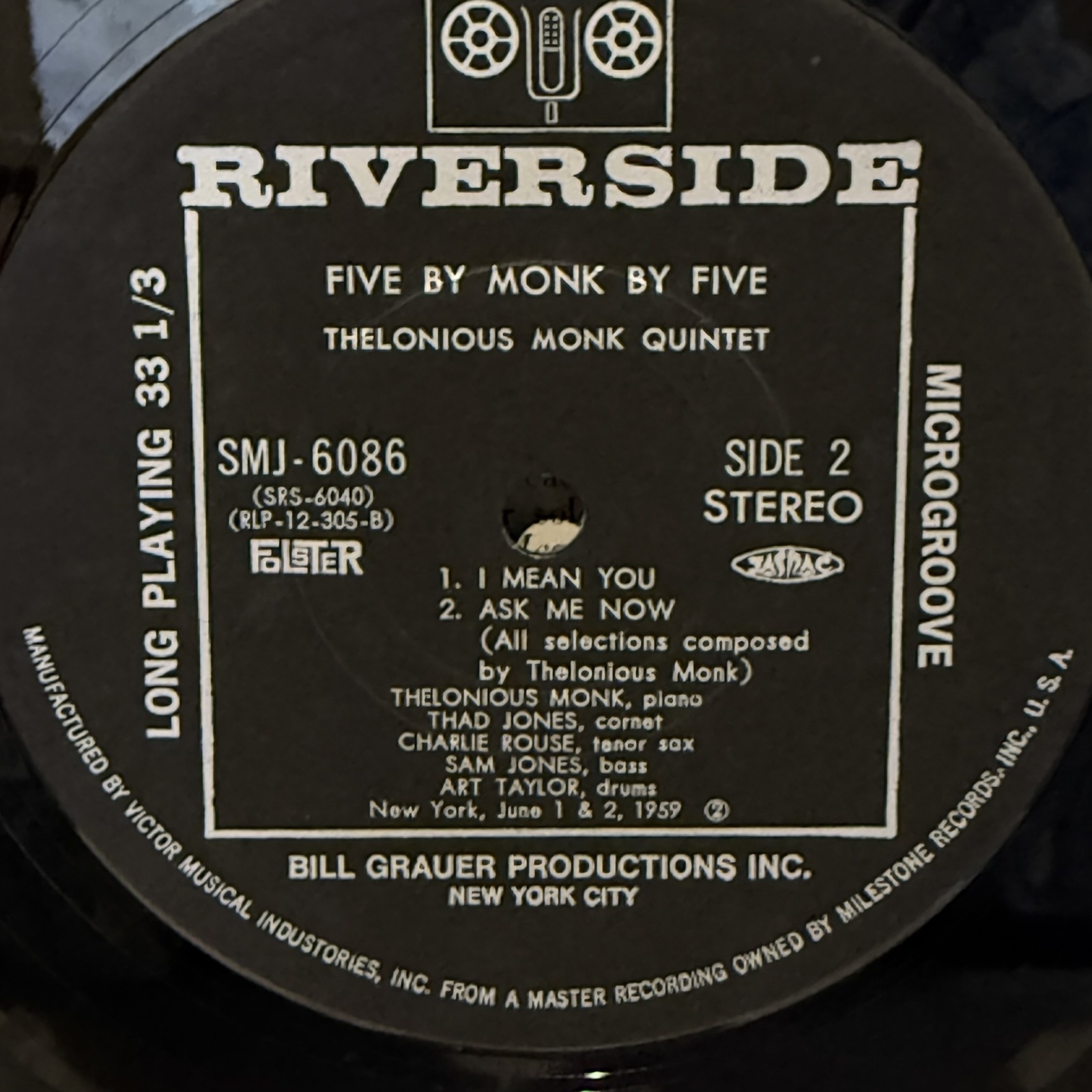 画像5: セロニアス・モンク ~ THELONIOUS MONK / ファイブ・バイ・モンク・バイ・ファイブ ~ FIVE BY MONK BY FIVE (LP) 