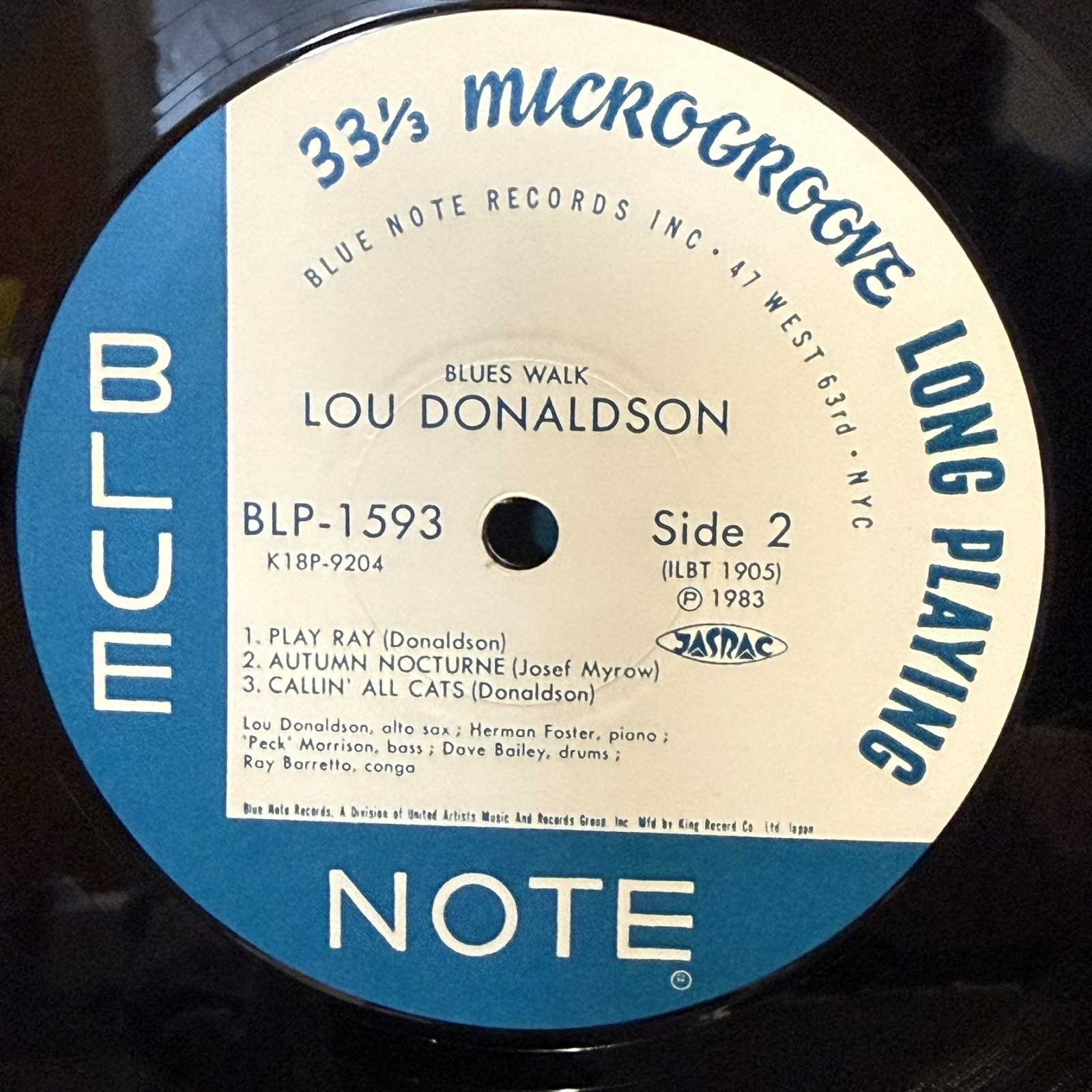 画像6: ルー・ドナルドソン ~ LOU DONALDSON / ブルース・ウォーク ~ BLUES WALK (LP)　