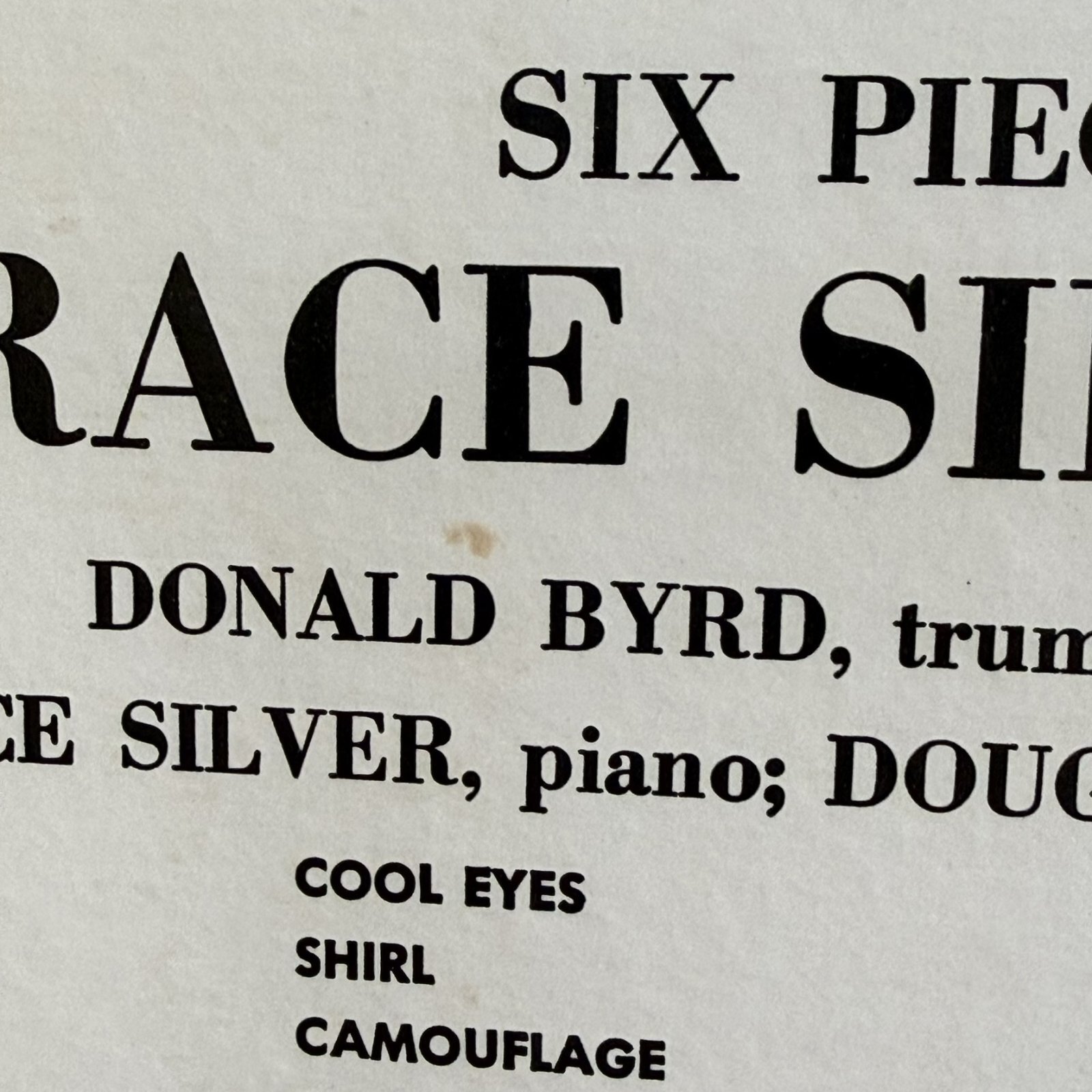 画像3: ホレス・シルヴァー・クインテット ~ HORACE SILVER QUINTET / ホレス・シルヴァー・クインテット（シックス・ピーシズ・オブ・シルヴァー）~ SIX PIECES OF SILVER (LP)　