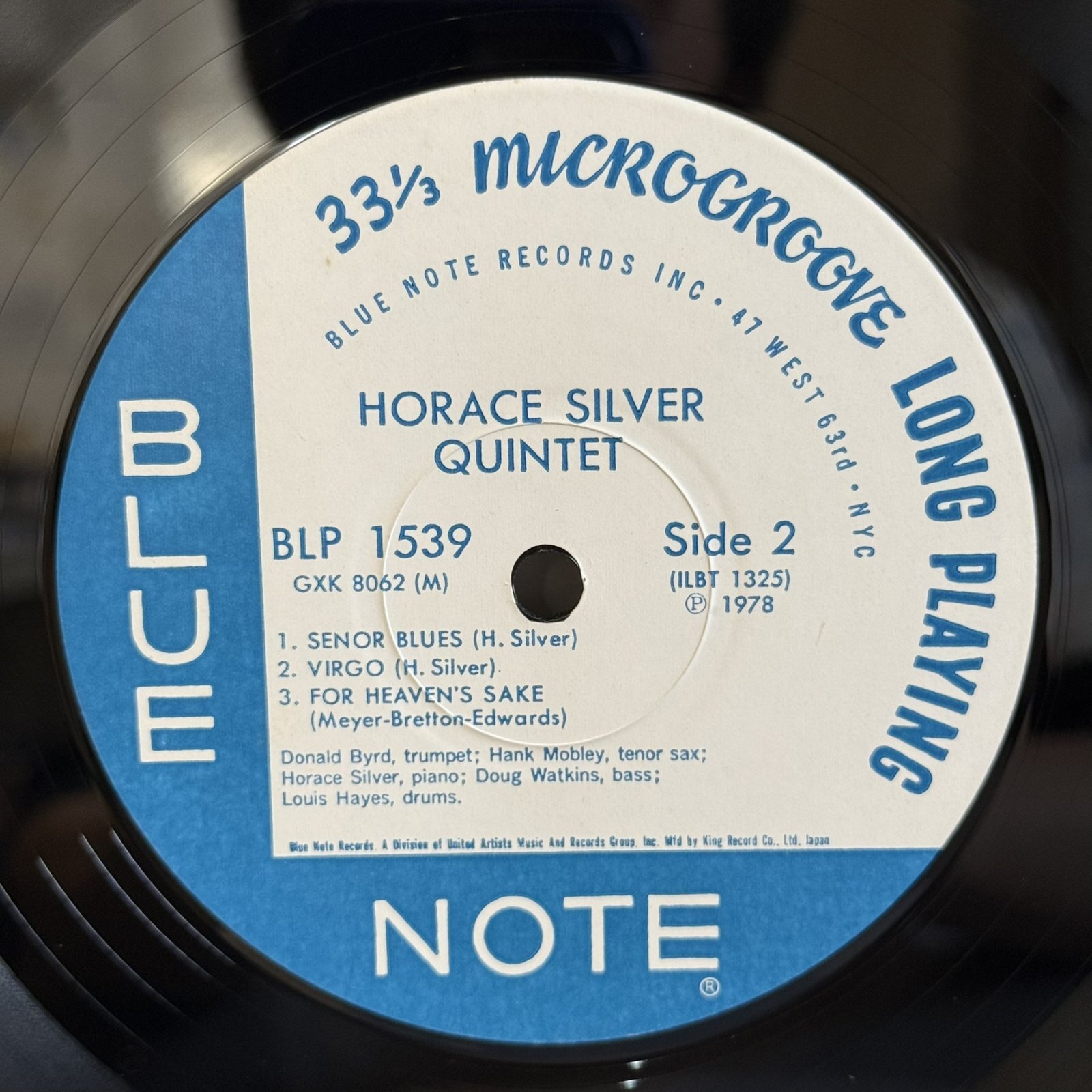 画像8: ホレス・シルヴァー・クインテット ~ HORACE SILVER QUINTET / ホレス・シルヴァー・クインテット（シックス・ピーシズ・オブ・シルヴァー）~ SIX PIECES OF SILVER (LP)　