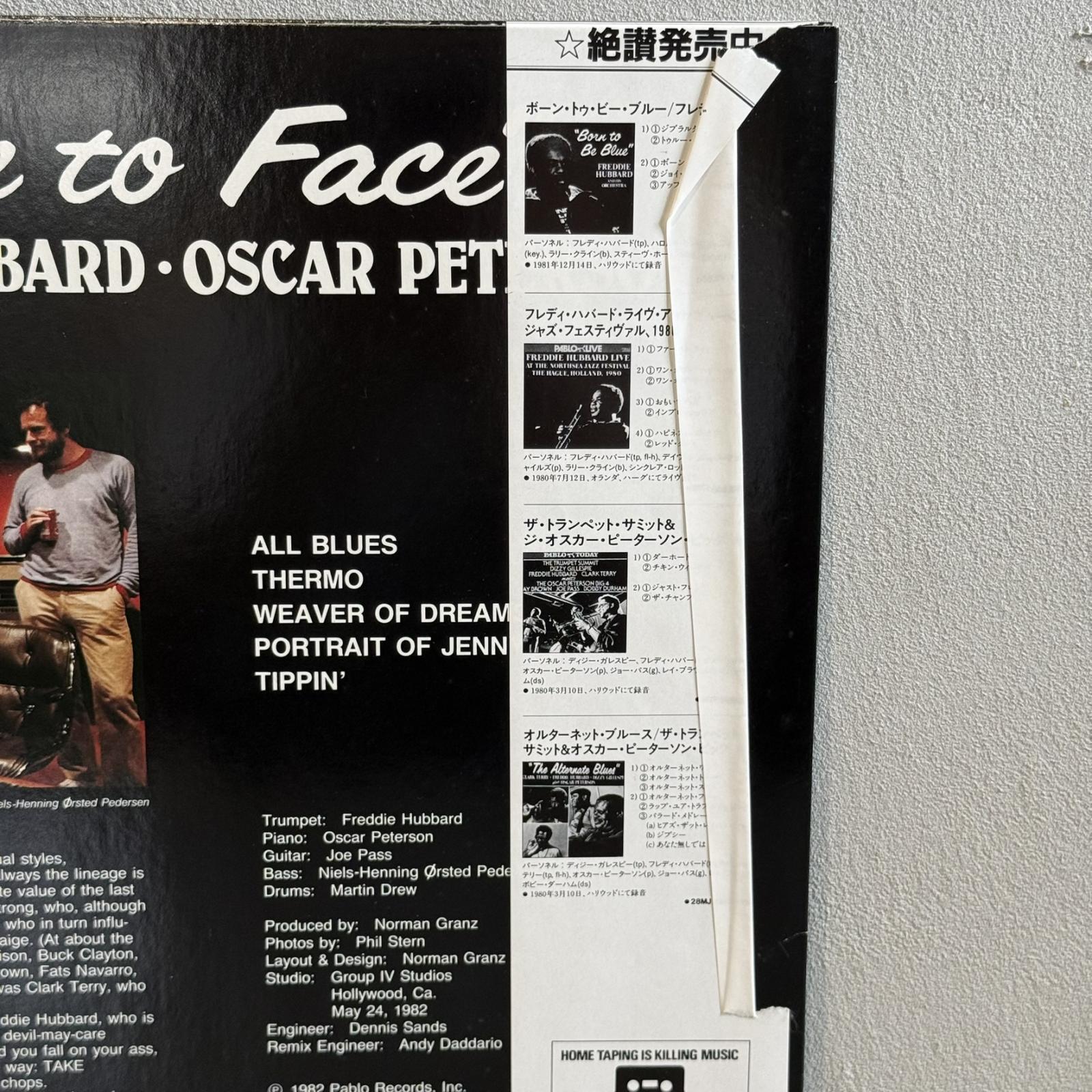 画像3: フレディ・ハバード & オスカー・ピーターソン ~ FREDDIE HUBBARD & OSCAR PETERSON / フェイス・トゥ・フェイス ~ FACE TO FACE (LP)　