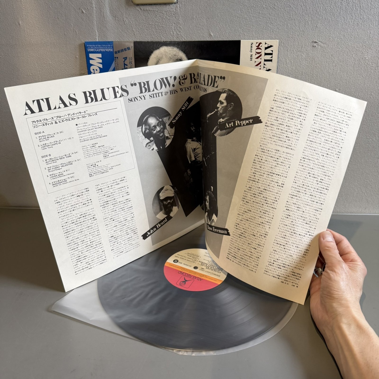 画像7: ソニー・スティット & ヒズ・ウェスト・コースト・フレンズ ~ SONNY STITT & HIS WEST COAST FRIENDS / アトラス・ブルース"ブロー！・アンド・バラード" ~ ATLAS BLUES "BLOW! & BALLADE" (LP) 