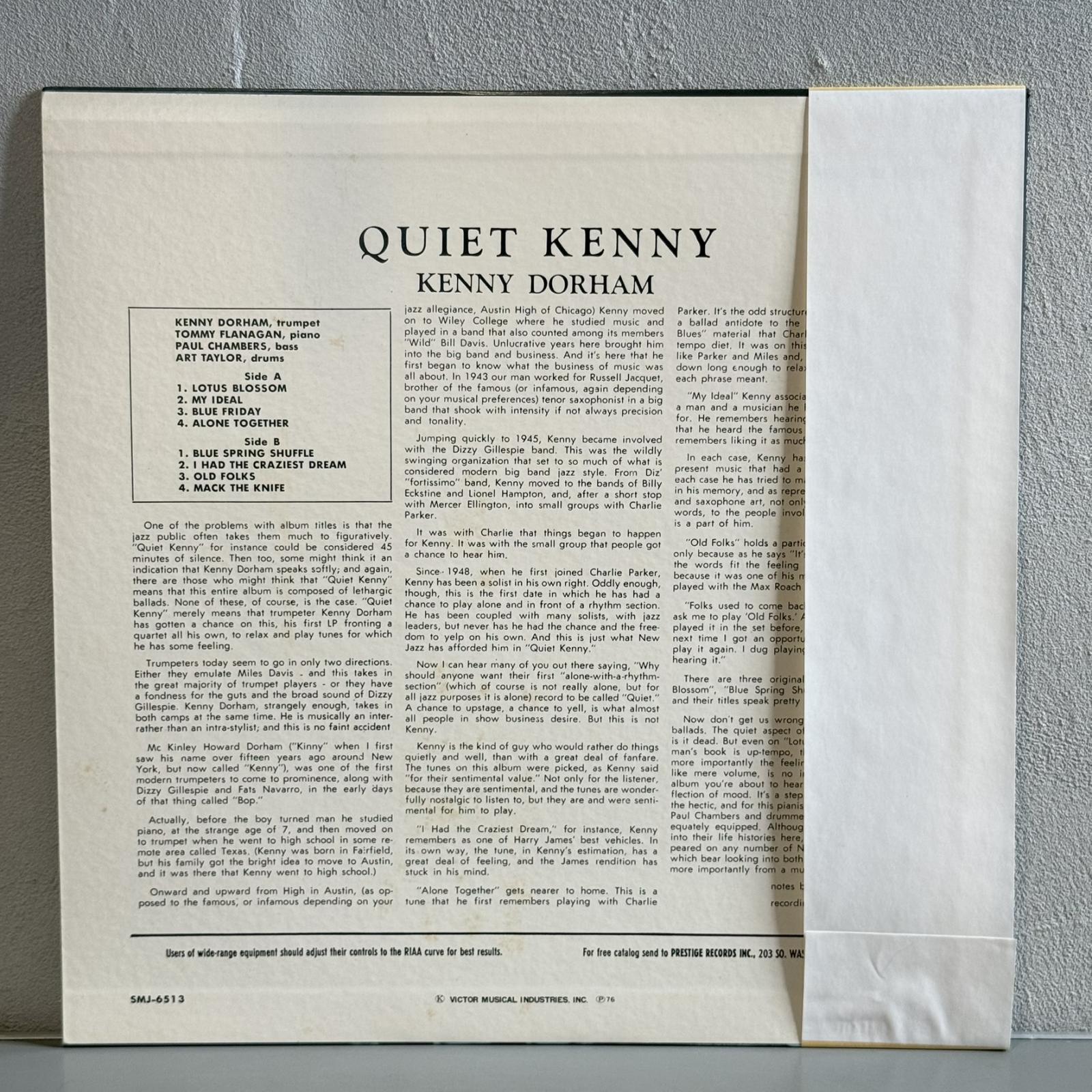 画像2: ケニー・ドーハム ~ KENNY DORHAM / 静かなるケニー ~ QUIET KENNY (LP)　