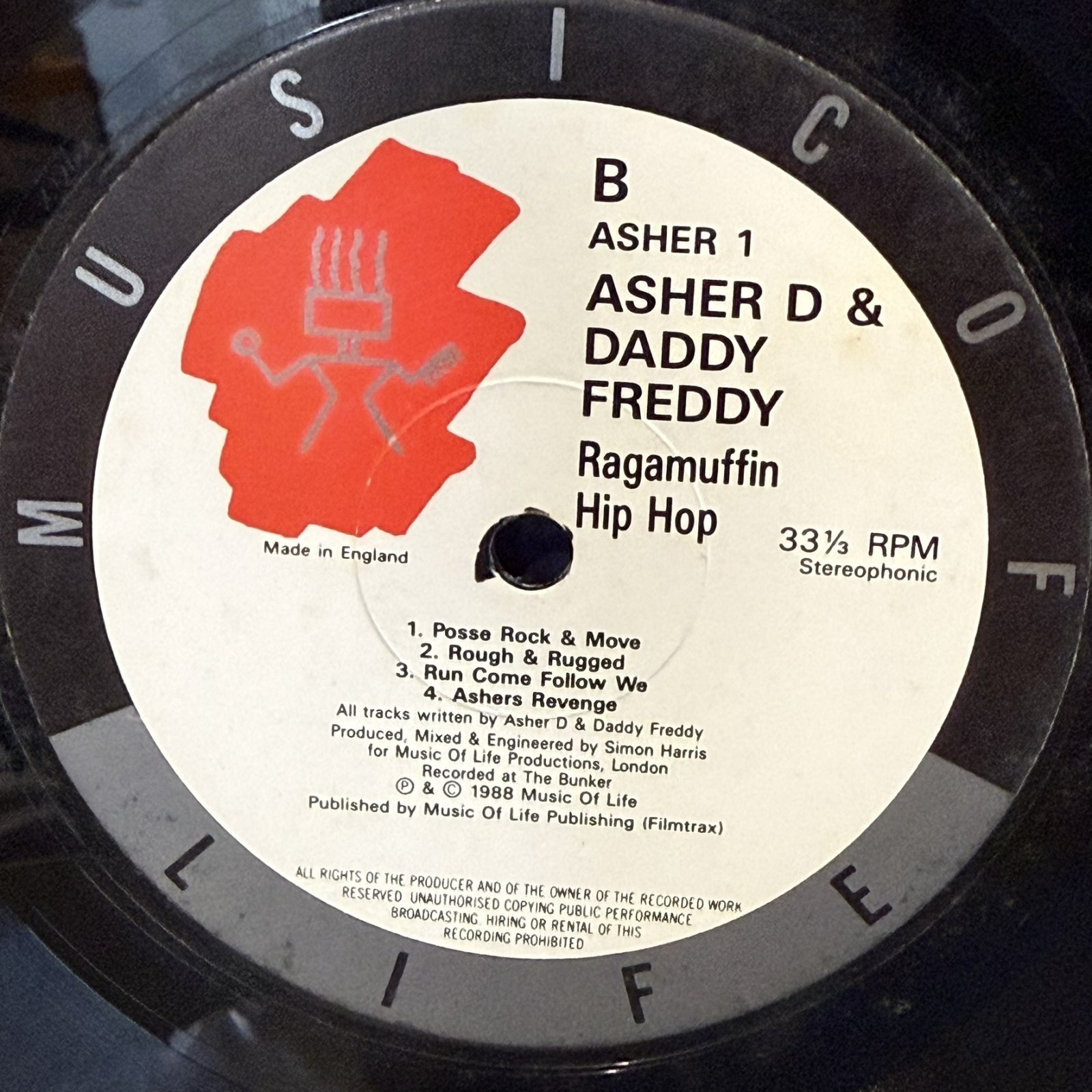 画像5: アッシャーD＆ダディ・フレディ ~ ASHER D & DADDY FREDDY / ラガマフィン・ヒップホップ ~ RAGAMUFFIN HIP-HOP (LP)　
