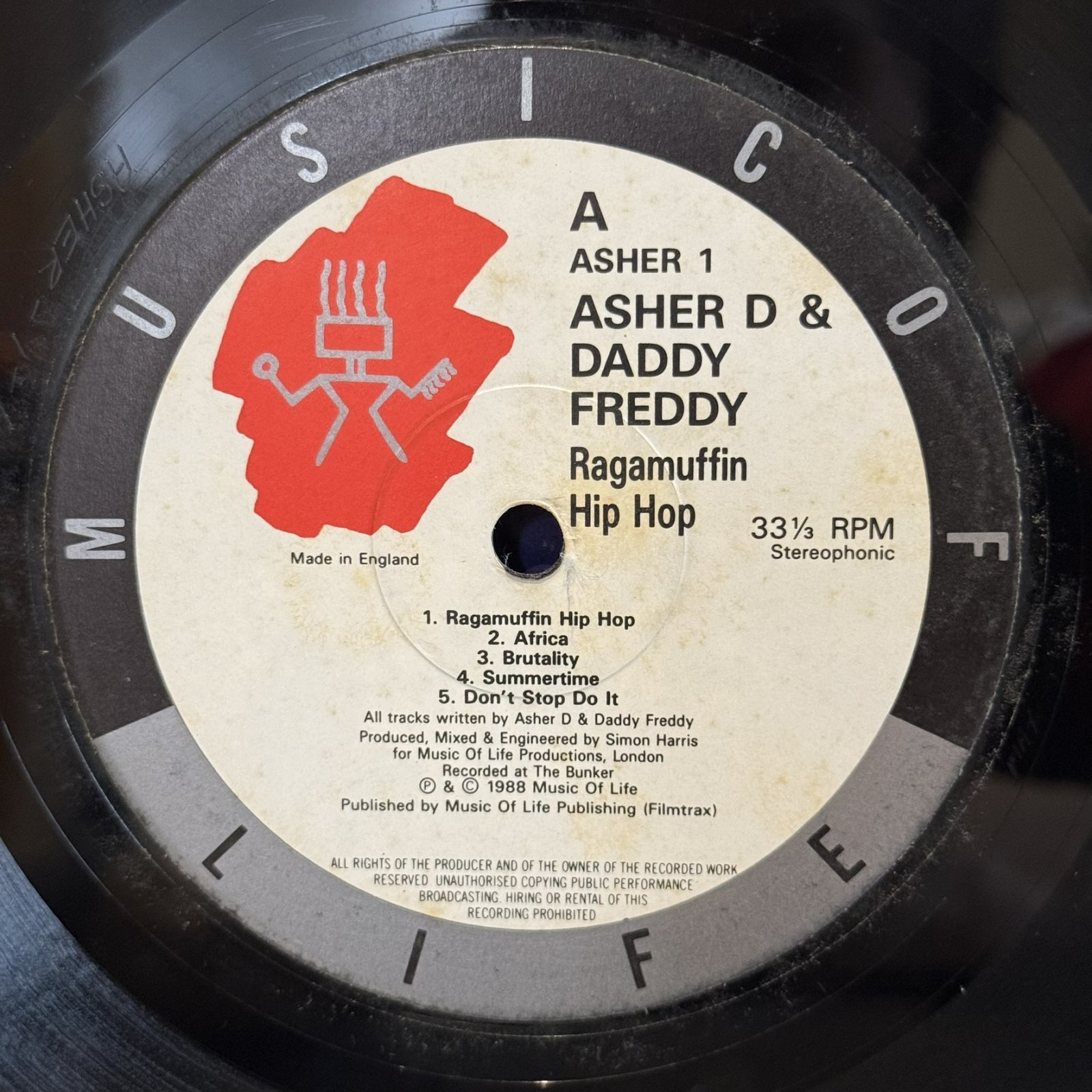 画像4: アッシャーD＆ダディ・フレディ ~ ASHER D & DADDY FREDDY / ラガマフィン・ヒップホップ ~ RAGAMUFFIN HIP-HOP (LP)　