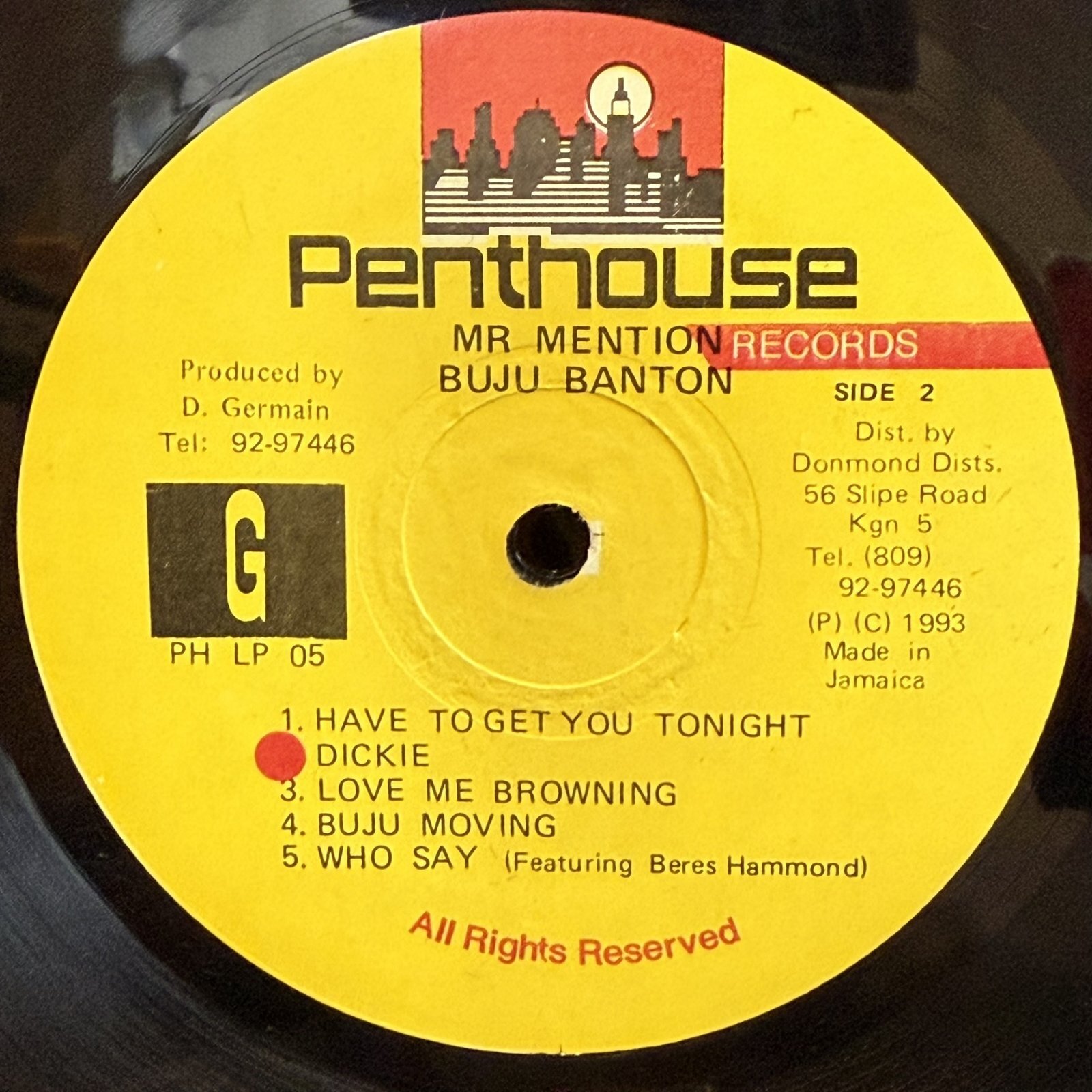 画像7: ブジュ・バントン ~ Buju Banton / ミスター・メンション ~ Mr. Mention (LP)　