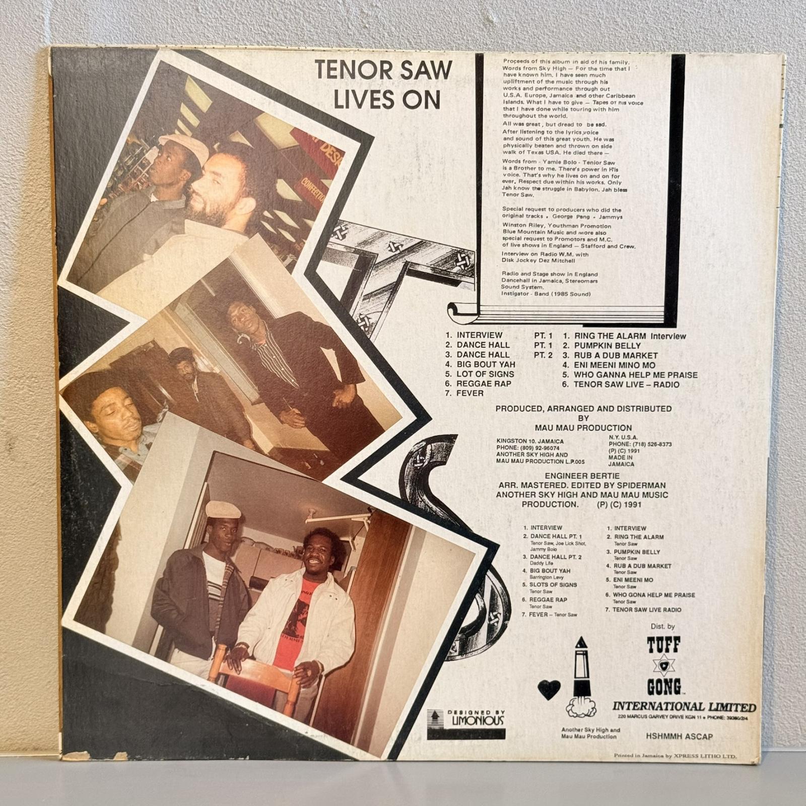 画像2: テナー・ソウ ~ Tenor Saw / テナー・ソウ・ライヴズ・オン ~ Lives On: A Tribute To Tenor Saw (LP)　