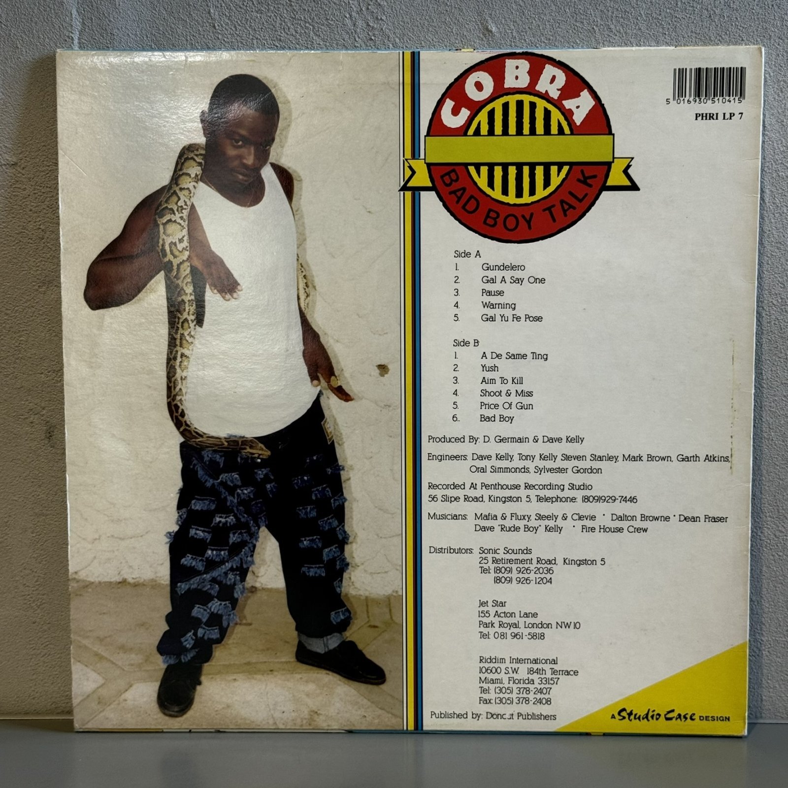 画像2: コブラ ~ Cobra  / バッド・ボーイ・トーク ~ Bad Boy Talk (LP)