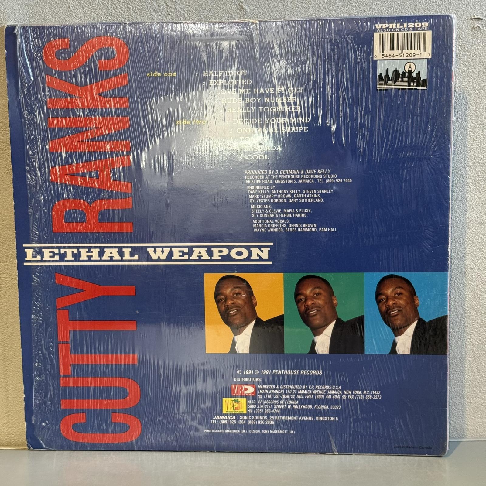 画像2: カッティー・ランクス ~ Cutty Ranks / リーサル・ウェポン ~ Lethal Weapon (LP)　
