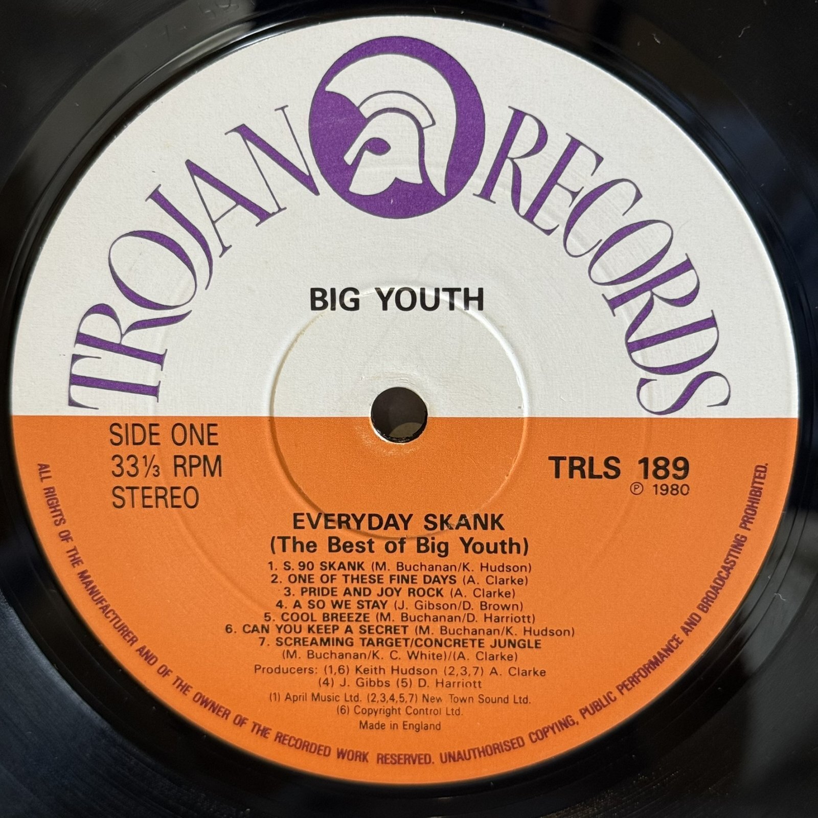 画像4: ビッグ・ユース ~ Big Youth / エブリデイ・スカンク — ベスト・オブ・ビッグ・ユース ~ Everyday Skank (The Best of Big Youth) (LP)　