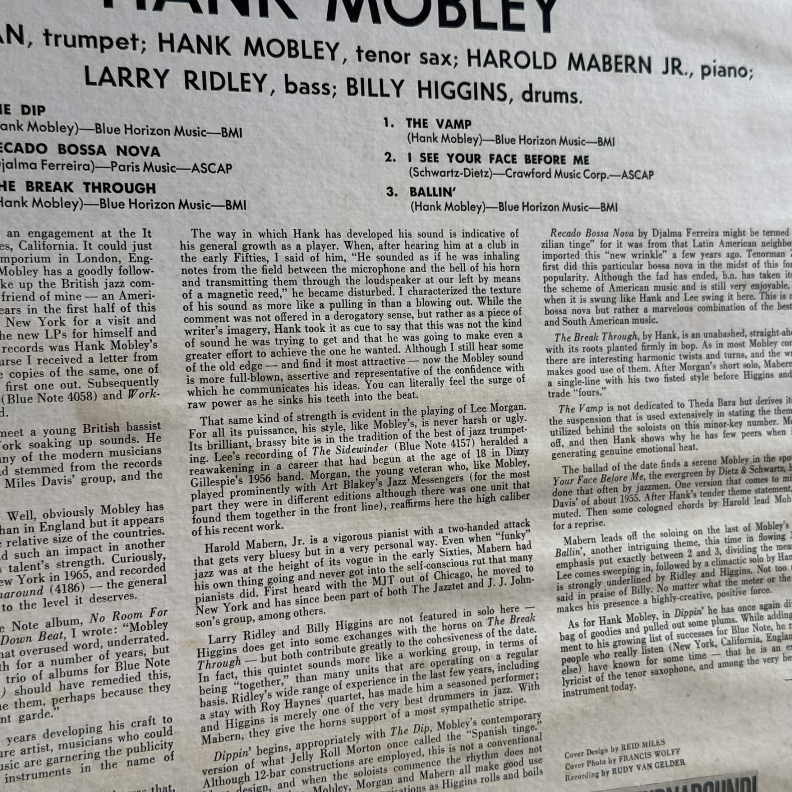 画像8: ハンク・モブレー ~ Hank Mobley / ディッピン ~ Dippin' (LP)　