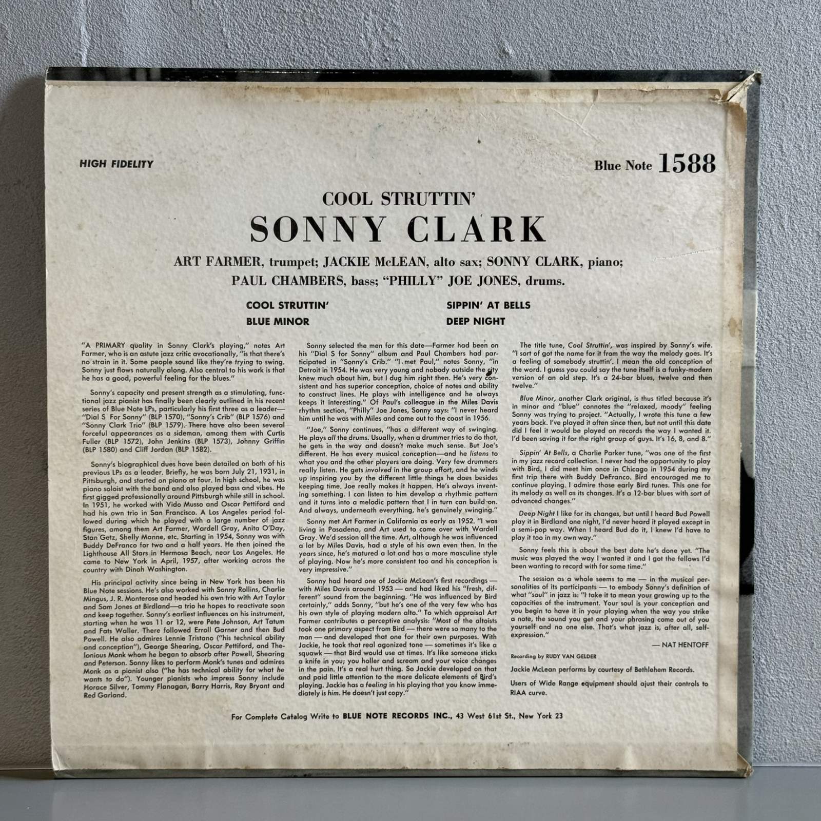 画像2: ソニー・クラーク ~ Sonny Clark / クール・ストラッティン ~ Cool Struttin' (LP) 