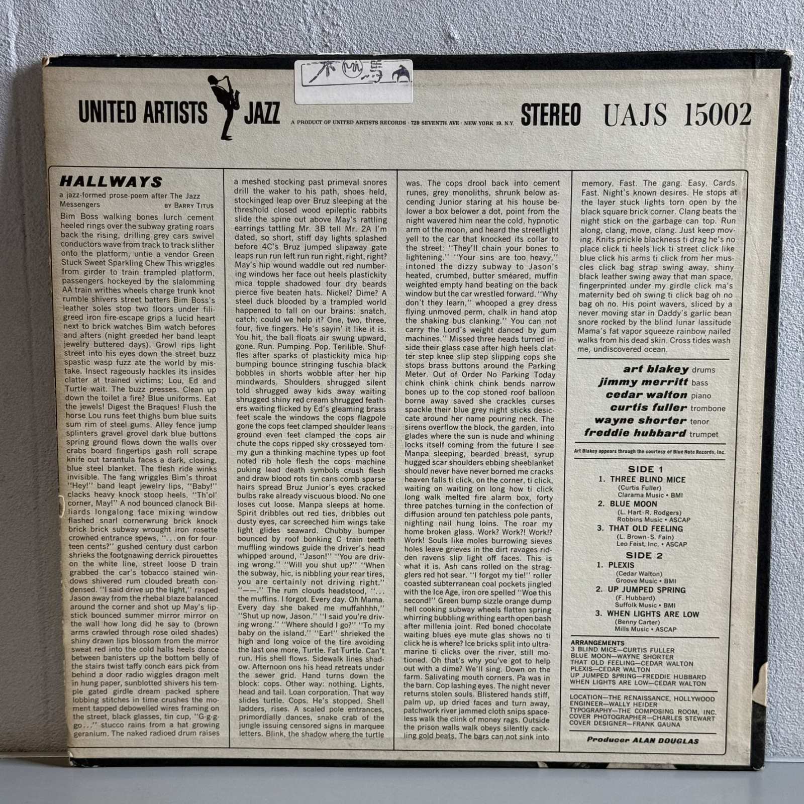 画像2: アート・ブレイキー＆ザ・ジャズ・メッセンジャーズ ~ Art Blakey & The Jazz Messengers / スリー・ブラインド・マイス ~ Three Blind Mice (LP) 