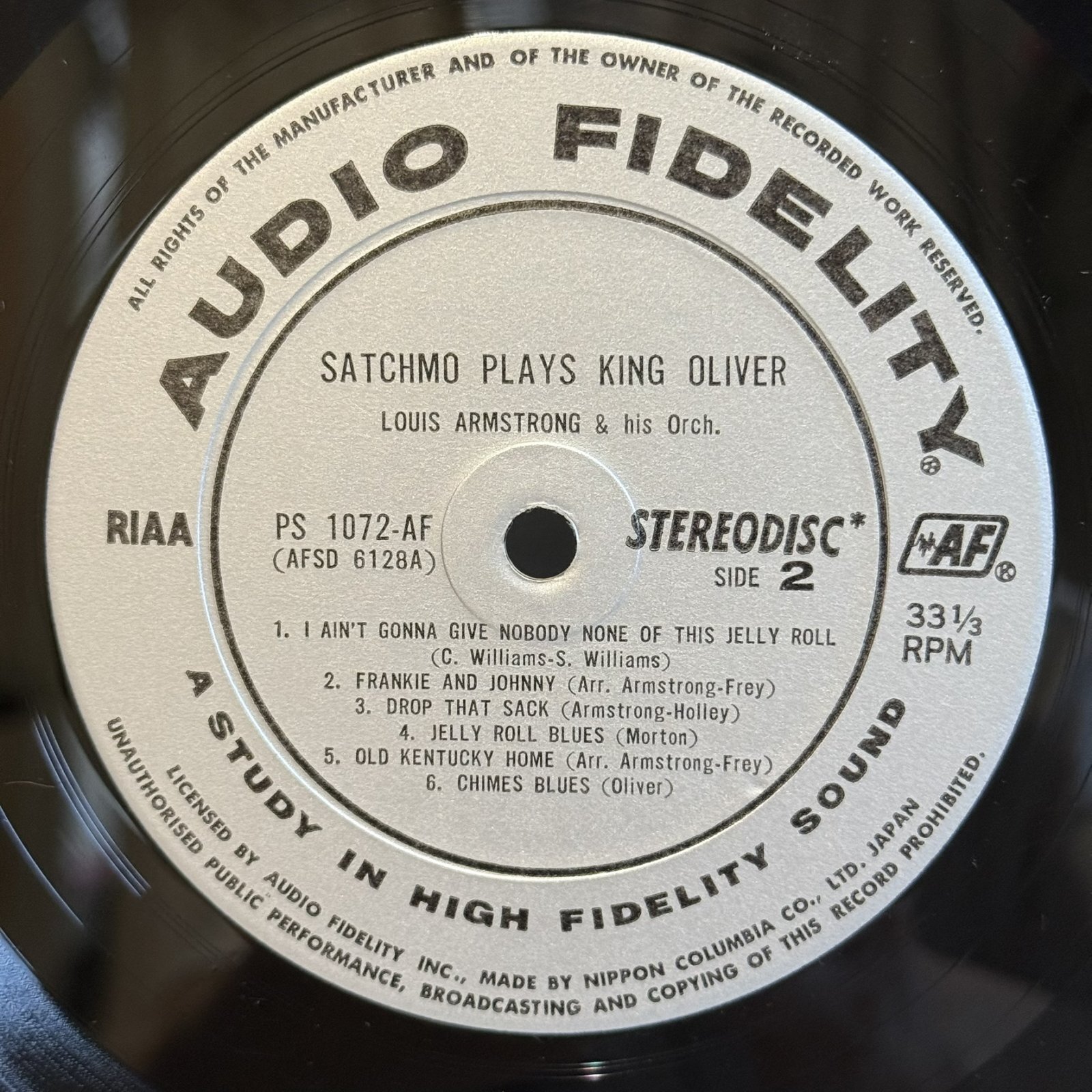 画像6: ルイ・アームストロング ~ Louis Armstrong / サッチモ・キング・オリヴァーに捧げる ~ Satchmo Plays King Oliver (LP)　