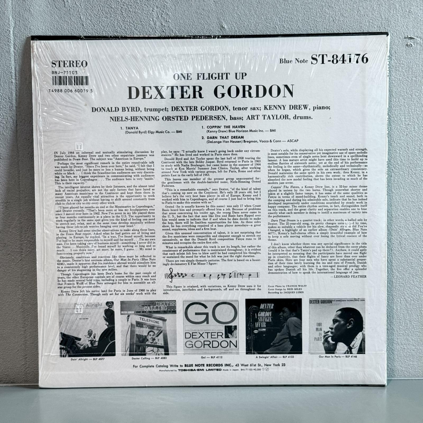 画像2: デクスター・ゴードン ~ Dexter Gordon / ワン・フライト・アップ ~ One Flight Up (LP) 