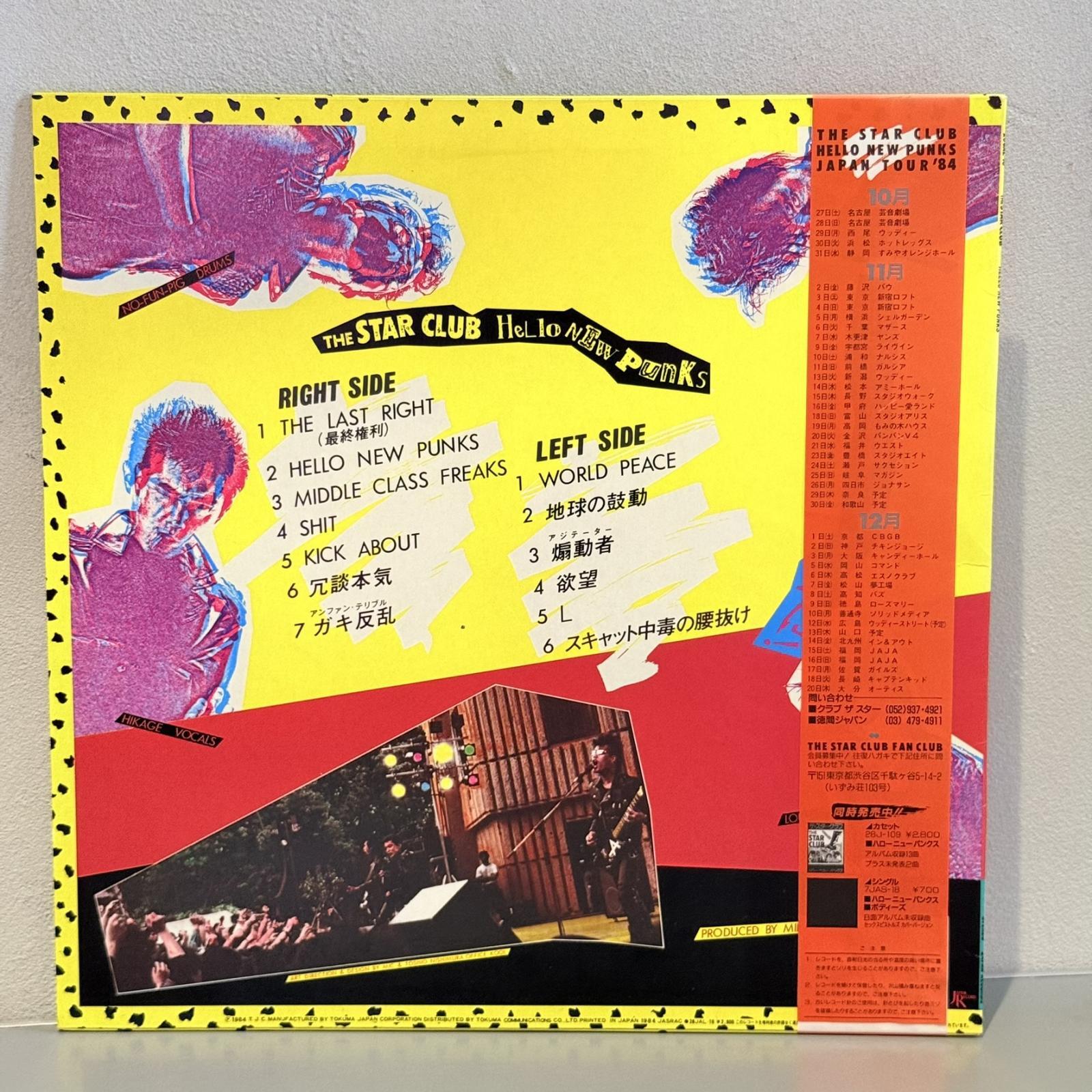 画像2: THE STAR CLUB / ハロー・ニュー・パンクス ~ HELLO NEW PUNKS (LP)