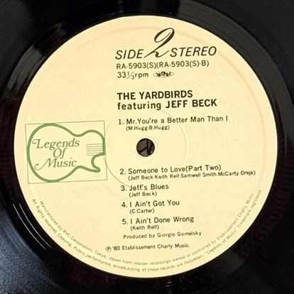 画像6: The Yardbirds featuring Jeff Beck ジェフ・ベック＆ヤードバーズ / The Yardbirds featuring Jeff Beck (LP)