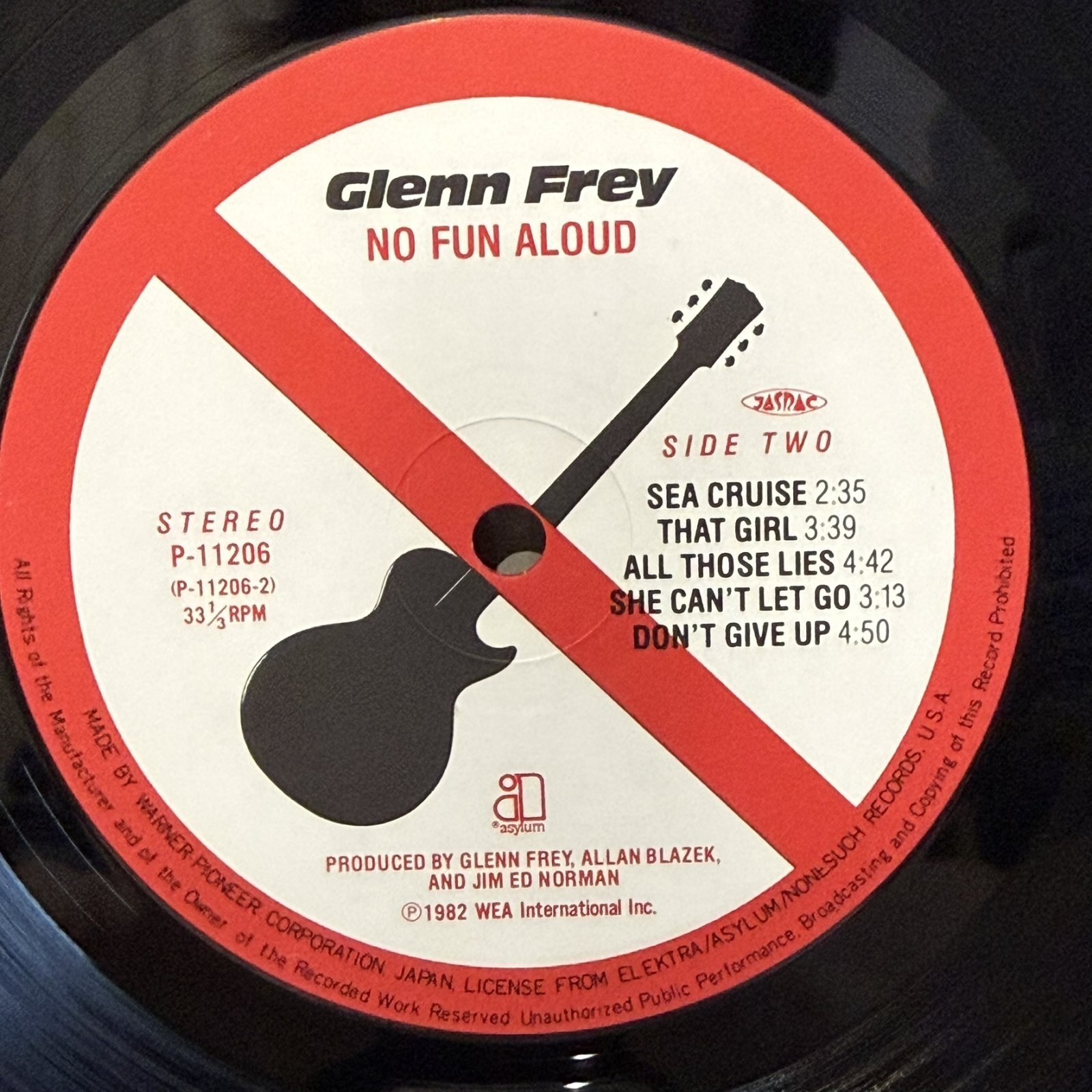 画像6: Glenn Frey ~ ノー・ファン・アラウド (LP)