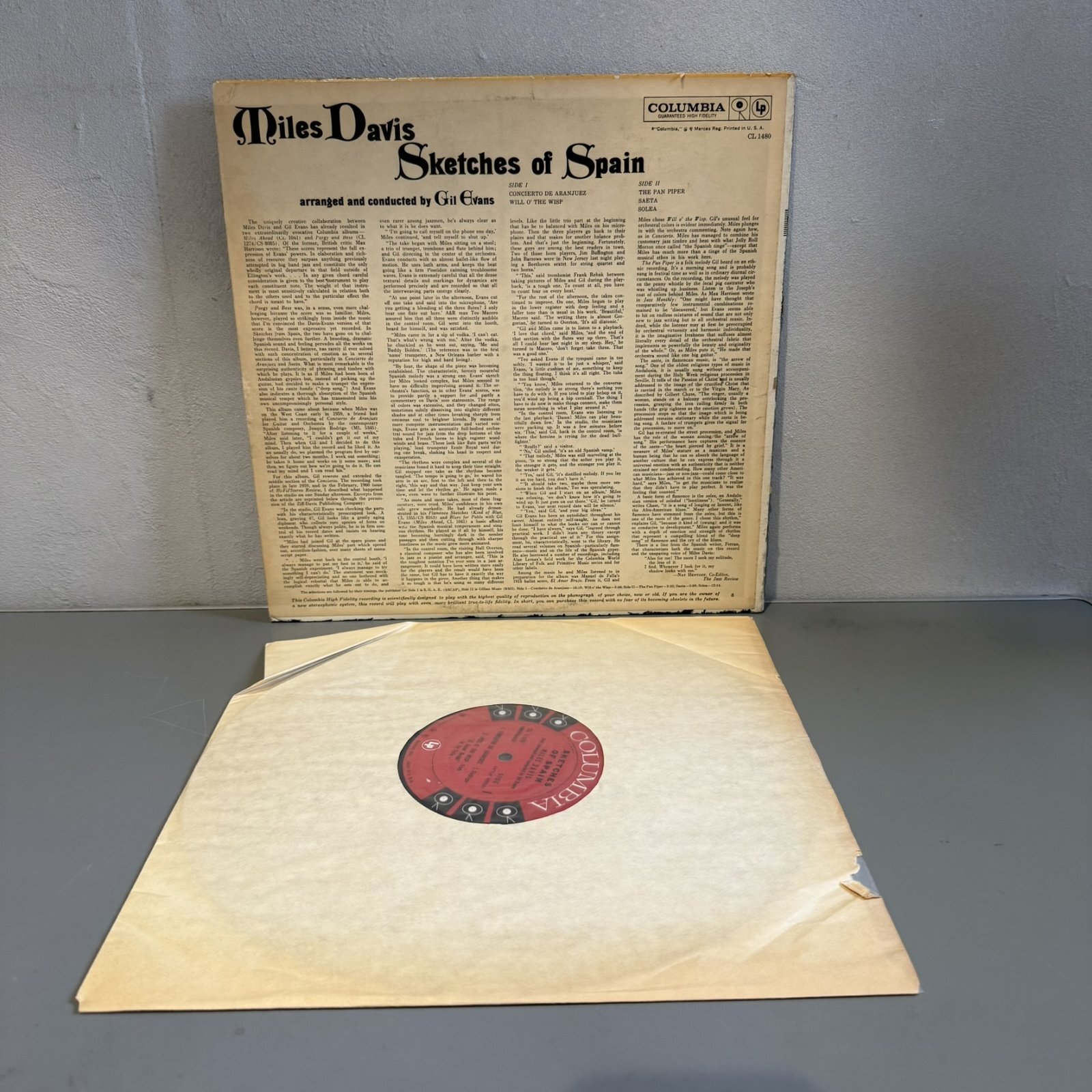 画像2: マイルス・デイビス ~ Miles Davis / スケッチズ・オブ・スペイン ~ Sketches of Spain (LP)