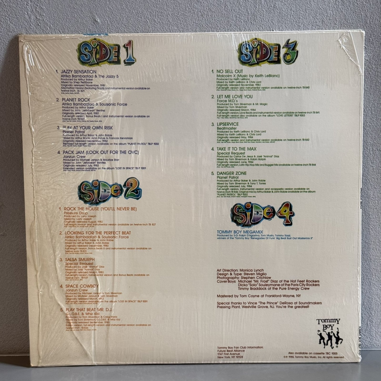 画像2: V.A.（アフリカ・バンバータ他） ~ Various Artists (Afrika Bambaataa, etc.) / トミー・ボーイ〜グレイテスト・ビーツ ~ Tommy Boy - Greatest Beats (2LP)