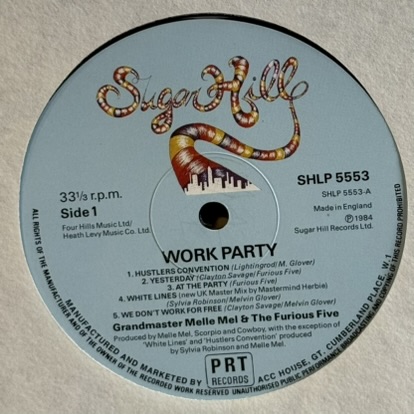 画像4: グランドマスター・メレ・メル&ザ・フュリアス・ファイヴ ~ Grandmaster Melle Mel & The Furious Five / ワーク・パーティー ~ Work Party (LP)
