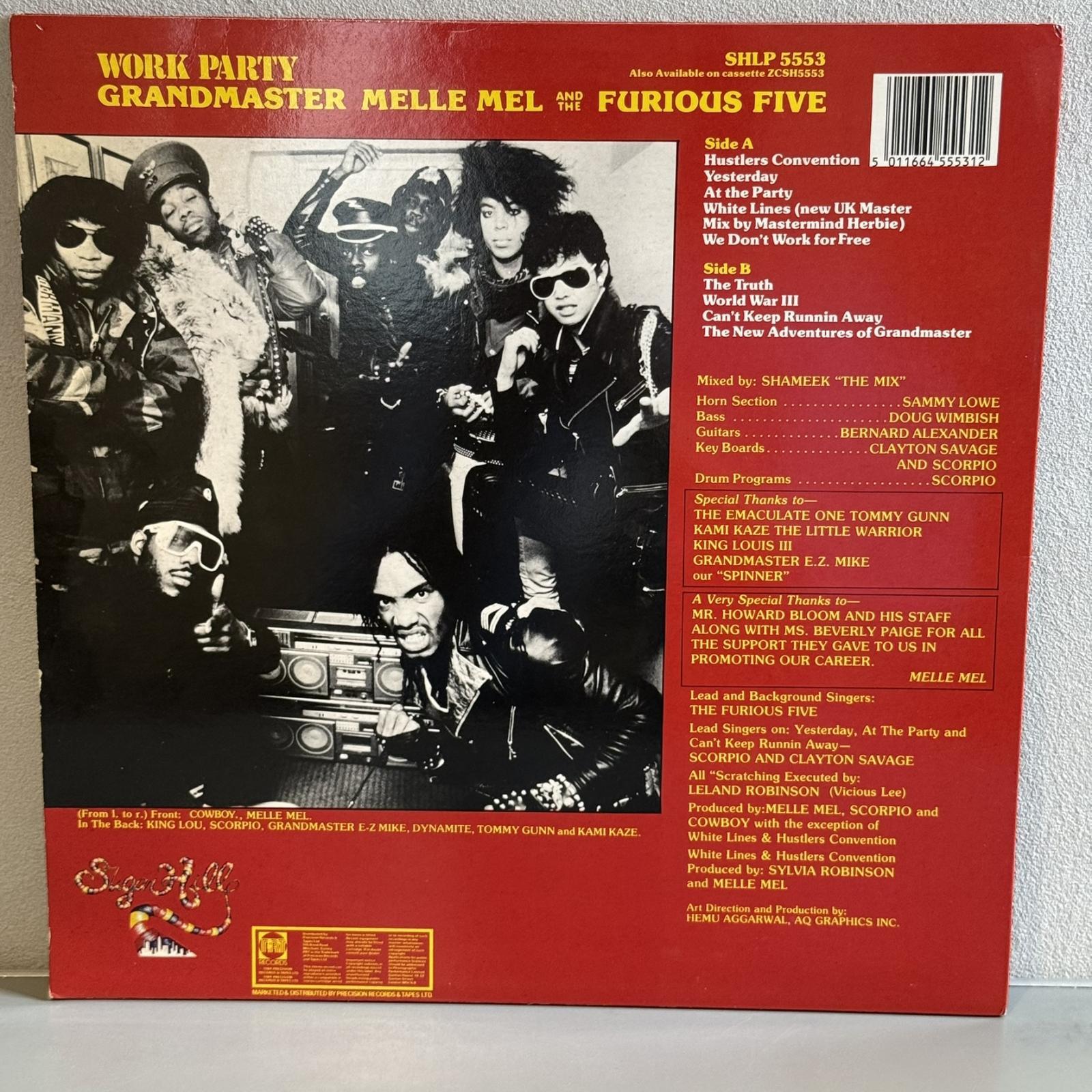 画像2: グランドマスター・メレ・メル&ザ・フュリアス・ファイヴ ~ Grandmaster Melle Mel & The Furious Five / ワーク・パーティー ~ Work Party (LP)