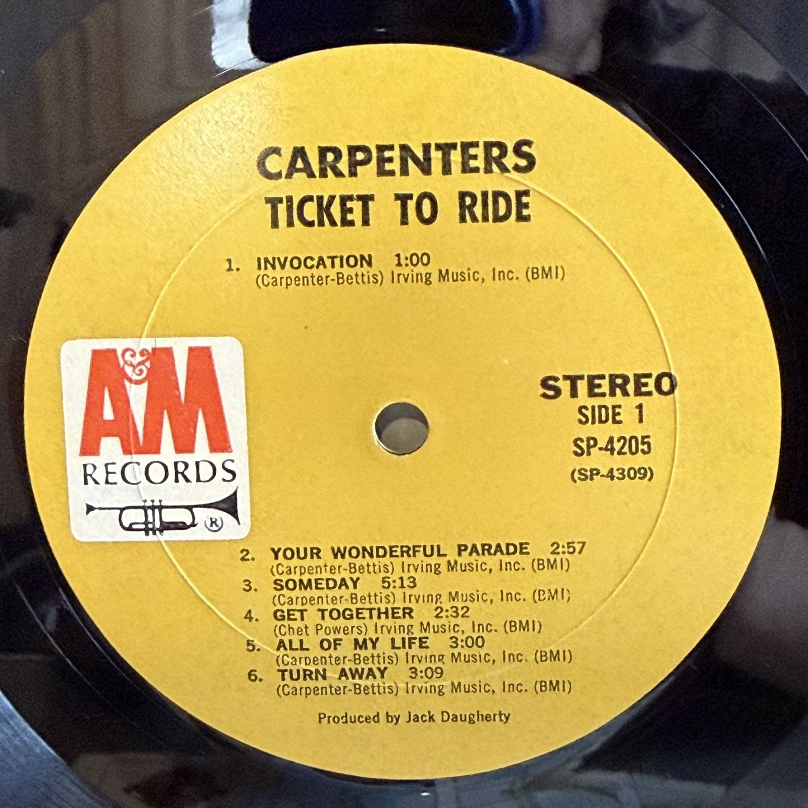 画像5: カーペンターズ ~ Carpenters / チケット・トゥ・ライド ~ Ticket To Ride (LP)