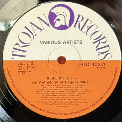 画像5: V.A. / レベル・ミュージック ~ Rebel Music - An Anthology Of Reggae Music (LP)