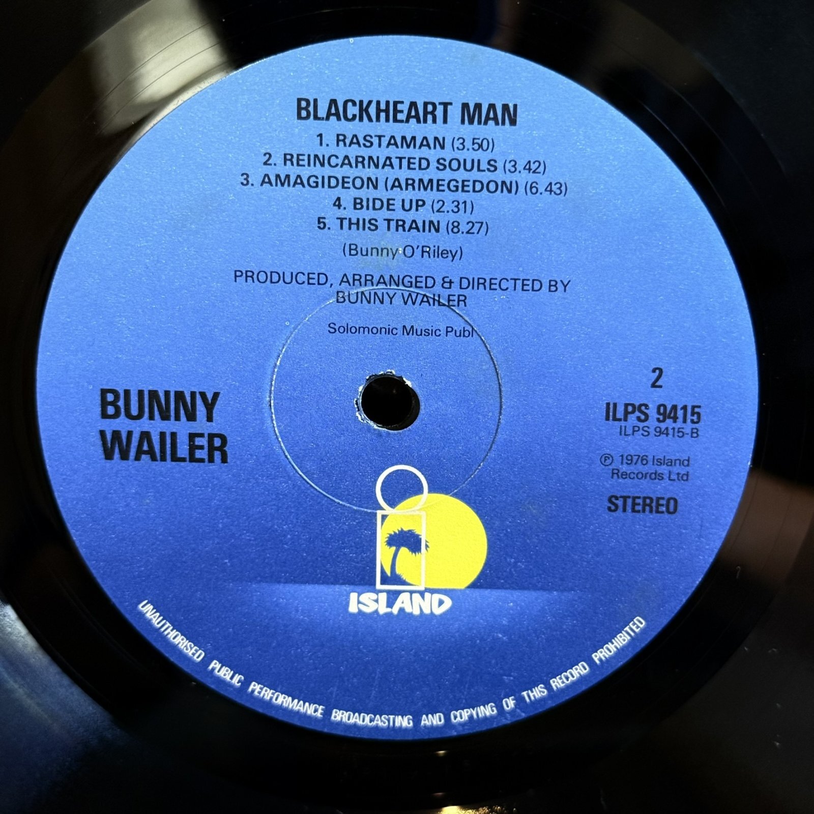 画像8: バニー・ウェイラー ~ Bunny Wailer / ブラックハート・マン ~ Blackheart Man (LP)