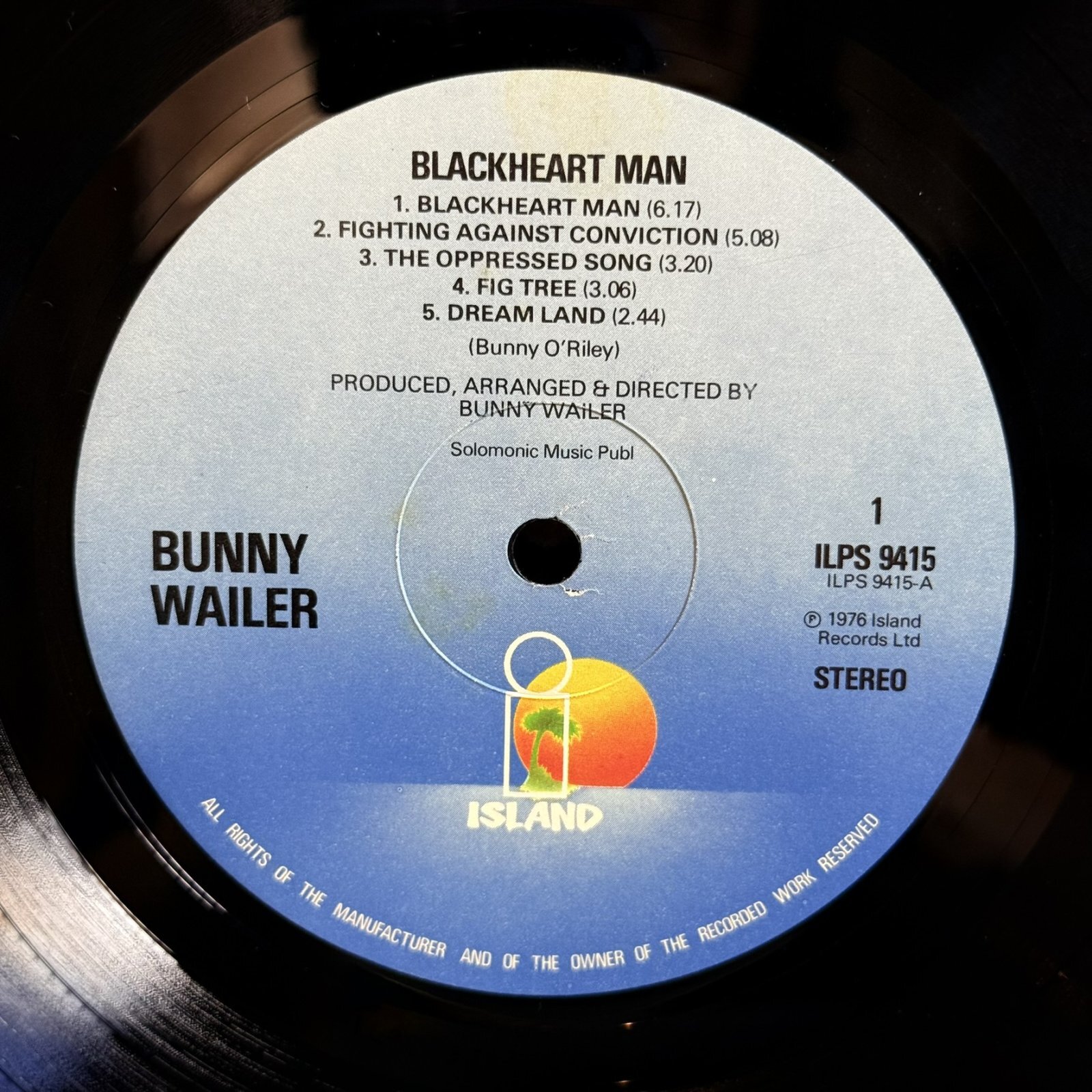 画像7: バニー・ウェイラー ~ Bunny Wailer / ブラックハート・マン ~ Blackheart Man (LP)